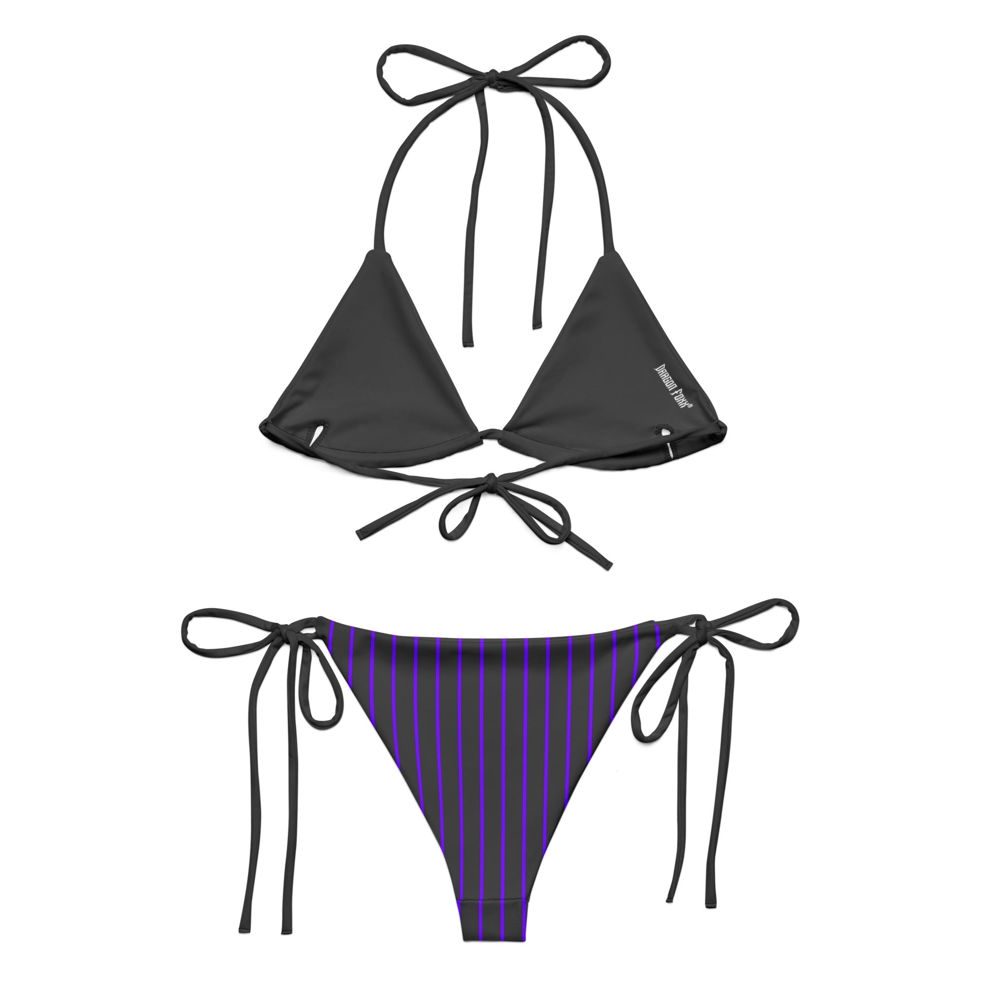 Amethyst Noire Pinstripe Eco String BikiniEco String BikiniProduct mockup5726338_16553