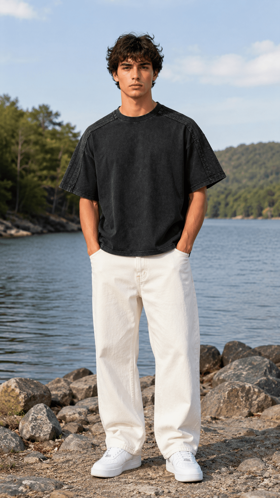Black Vintage Wash Boxy T-ShirtVintage Wash Boxy T-ShirtBlack Vintage Wash Boxy T-Shirt260508PODPQ1444001
