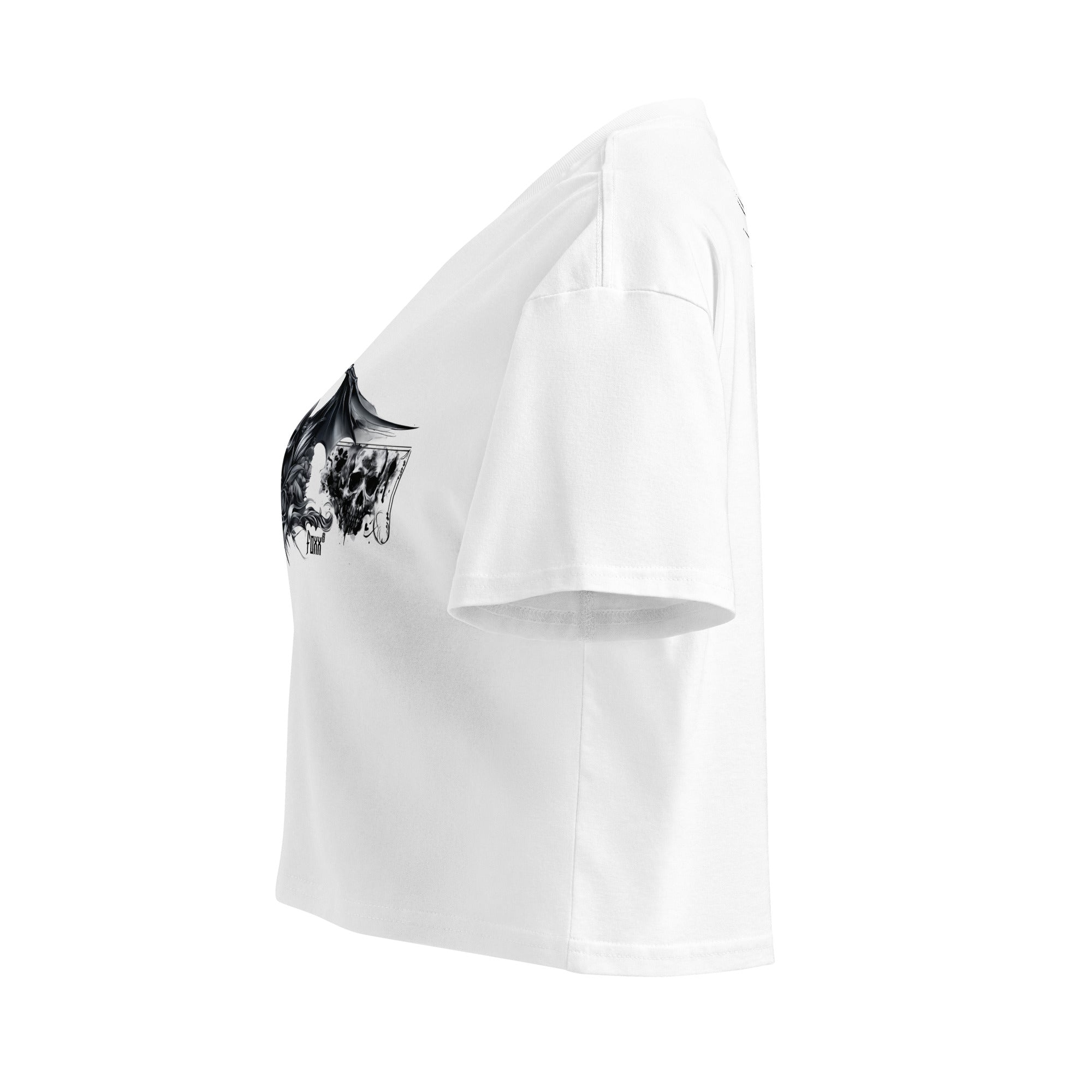 Cathedral of Ash and Bloom Women’s White Crop TopCrop Top TeeProduct mockup4042029_16119