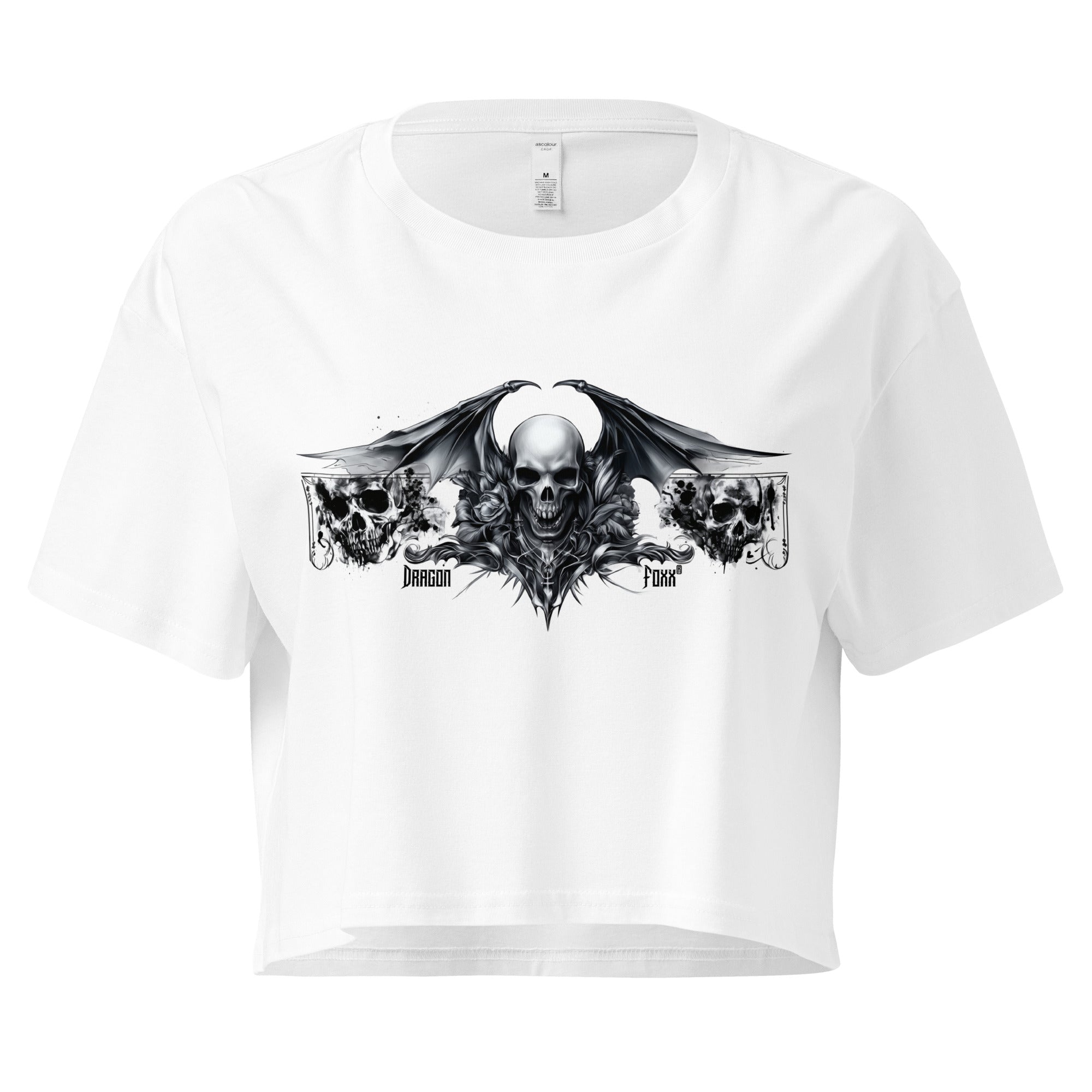 Cathedral of Ash and Bloom Women’s White Crop TopCrop Top TeeProduct mockup4042029_16119