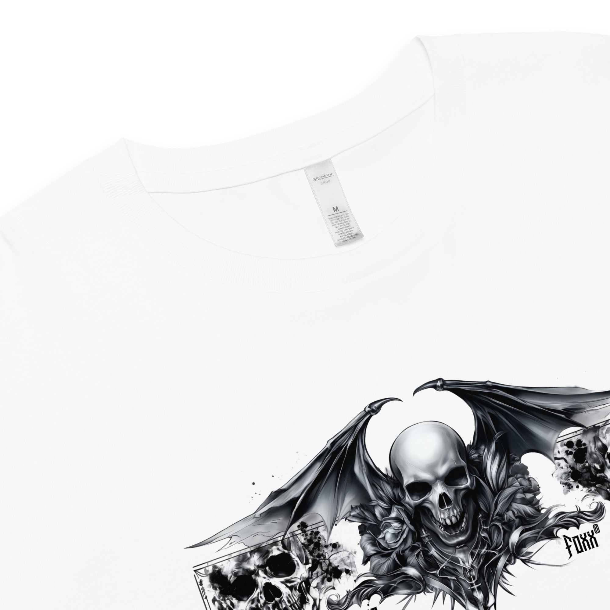 Cathedral of Ash and Bloom Women’s White Crop TopCrop Top TeeProduct mockup4042029_16119