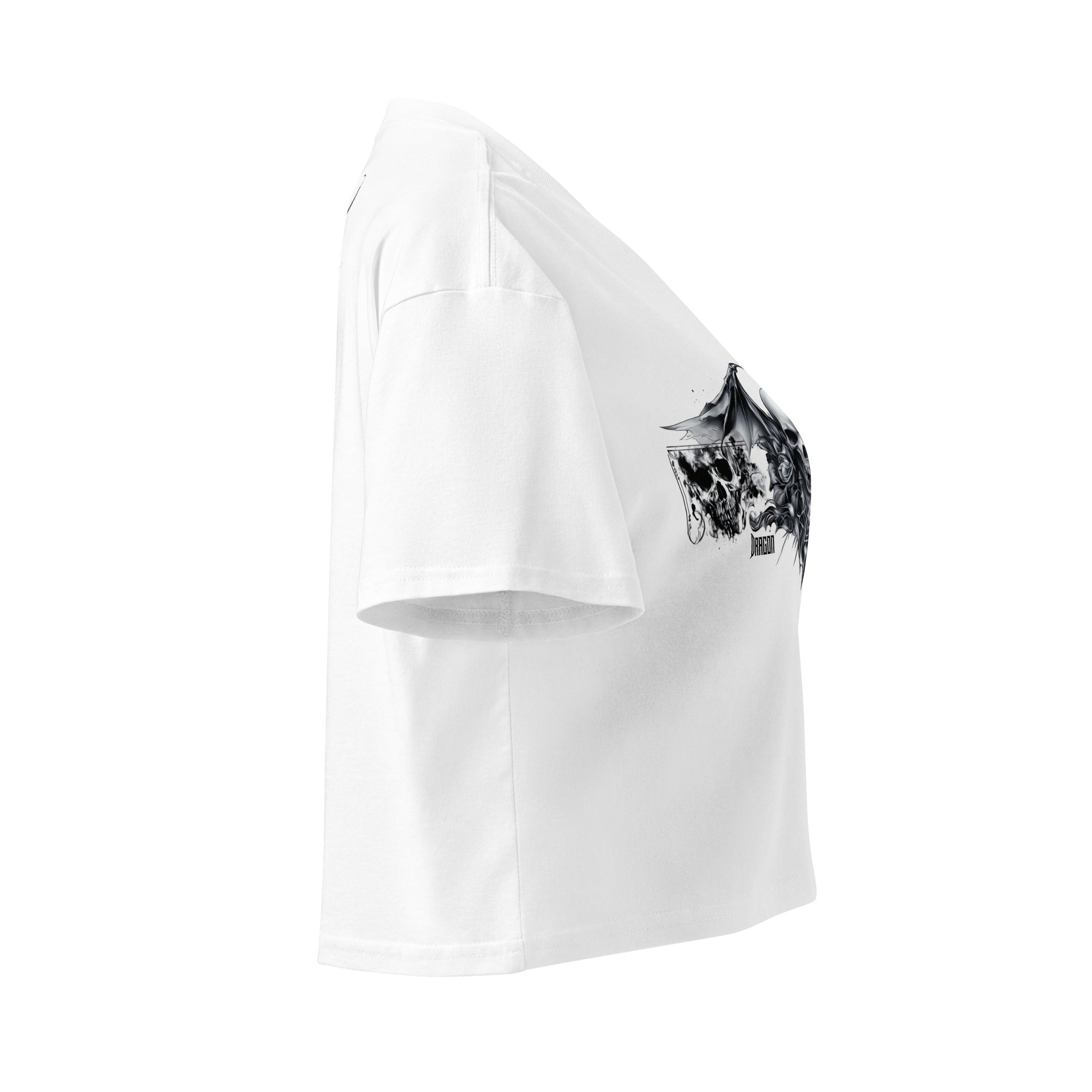 Cathedral of Ash and Bloom Women’s White Crop TopCrop Top TeeProduct mockup4042029_16119