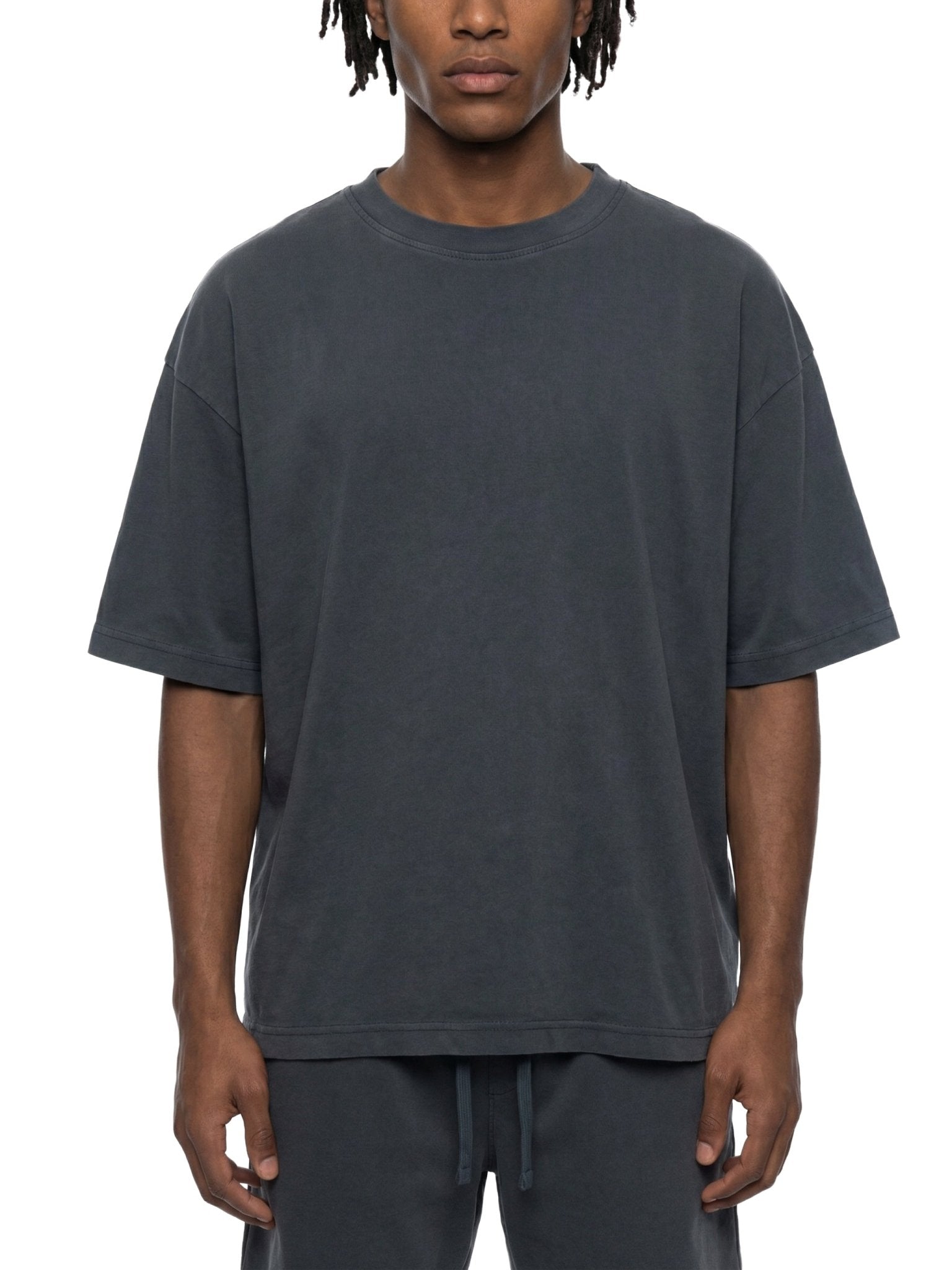 Dark Gray Vintage Wash Boxy T-ShirtVintage Wash Boxy T-ShirtDark Gray Vintage Wash Boxy T-Shirt260508PODPQ1524001