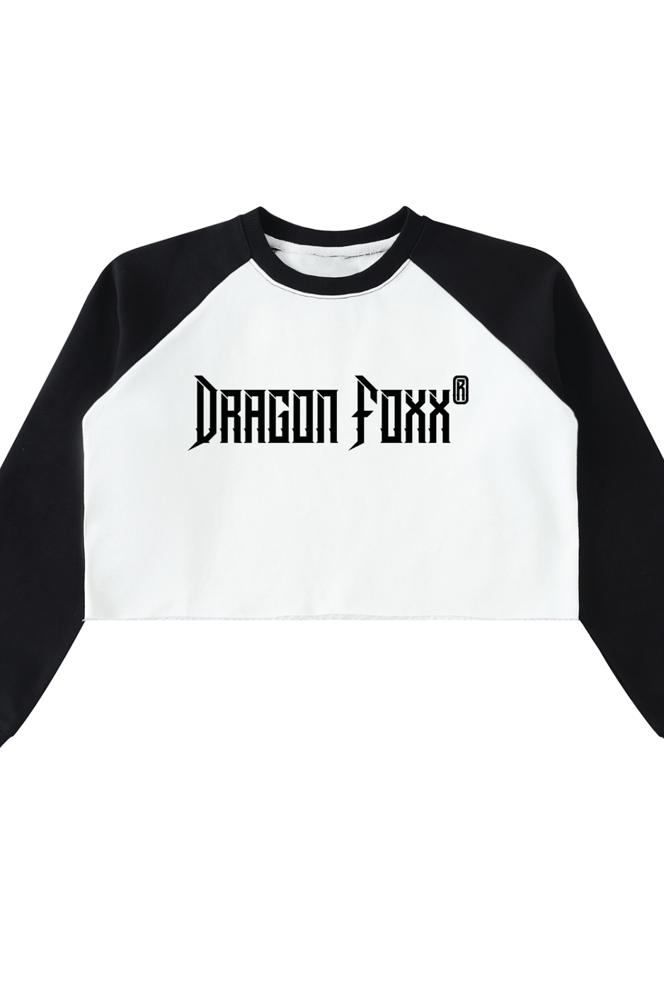 DF Dravaryn Crest Beige and Black Raw - Hem Color - Block Crop SweatshirtRaw - Hem Crop SweatshirtDF Dravaryn Crest Beige and Black Raw - Hem Color - Block Crop Sweatshirt250901PODBE0644001