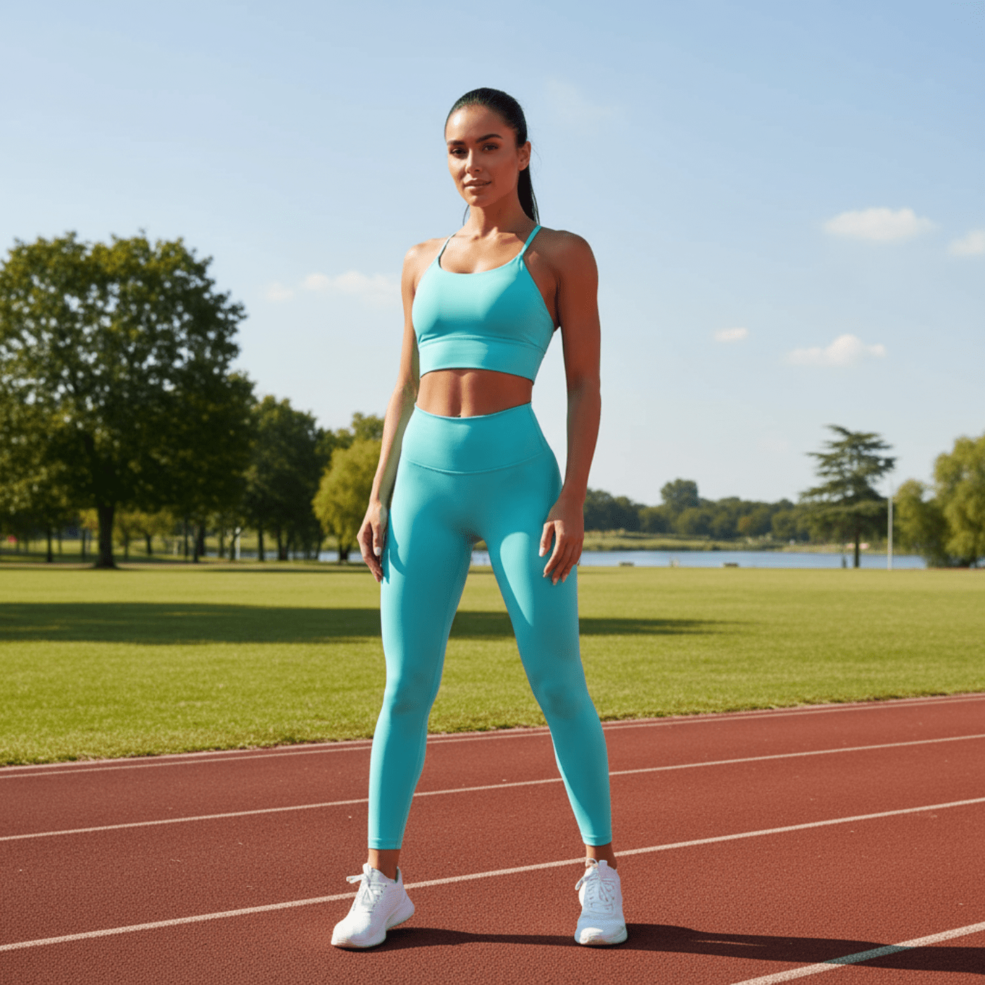DF Lake Blue Spaghetti Strap Yoga Sports BraSpaghetti Strap Yoga Sports BraDF Lake Blue Spaghetti Strap Yoga Sports Bra260330PODAC0282001
