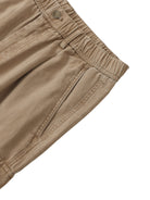 DF Men's Brown Cotton Elastic - Waist Cargo PantsMen's Cotton Elastic - Waist Cargo PantsDF Men's Brown Cotton Elastic - Waist Cargo Pants250912PODGF0793001