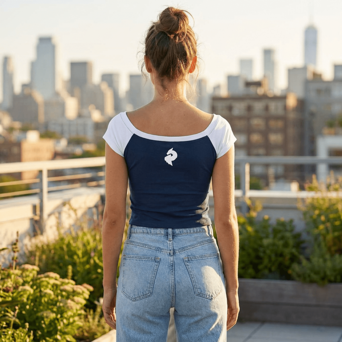 DF Navy Blue with White Women's Color Block Raglan Baby T-ShirtColor Block Raglan Baby T-ShirtDF Navy Blue with White Women's Color Block Raglan Baby T-Shirt260507PODAA1825001