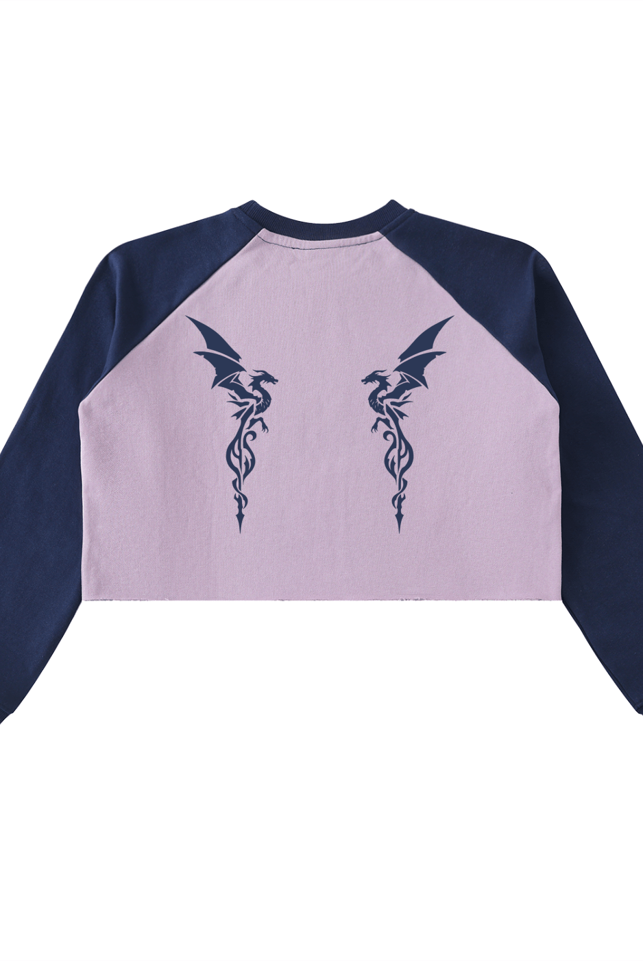 DF Royal Nyzaryn Sigil Light Purple - Royal Blue Raw - Hem Crop SweatshirtRaw - Hem Crop SweatshirtDF Royal Nyzaryn Sigil Light Purple - Royal Blue Raw - Hem Crop Sweatshirt250831PODBE2103001