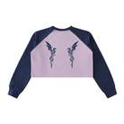 DF Royal Nyzaryn Sigil Light Purple - Royal Blue Raw - Hem Crop SweatshirtRaw - Hem Crop SweatshirtDF Royal Nyzaryn Sigil Light Purple - Royal Blue Raw - Hem Crop Sweatshirt250831PODBE2103001