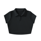 DF V - Neck Lapel Crop TopV - Neck Lapel Crop TopDF V - Neck Lapel Crop Top250812PODAA0557001