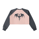 DF Vaelthar Pink with Dark Gray Raw - Hem Color - Block Crop SweatshirtRaw - Hem Crop SweatshirtDF Vaelthar Pink with Dark Gray Raw - Hem Color - Block Crop Sweatshirt250901PODBE0024001