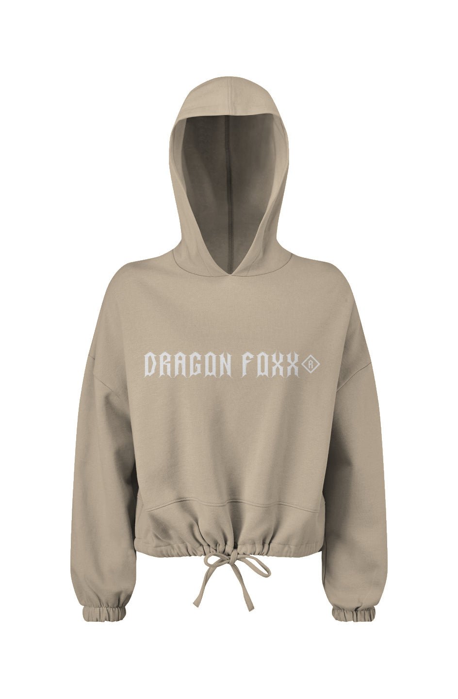 DF White Nude Oversize Crop HoodieWomen's Crop HoodiesDF White Nude Oversize Crop HoodieAPQ - 5110363S69A1