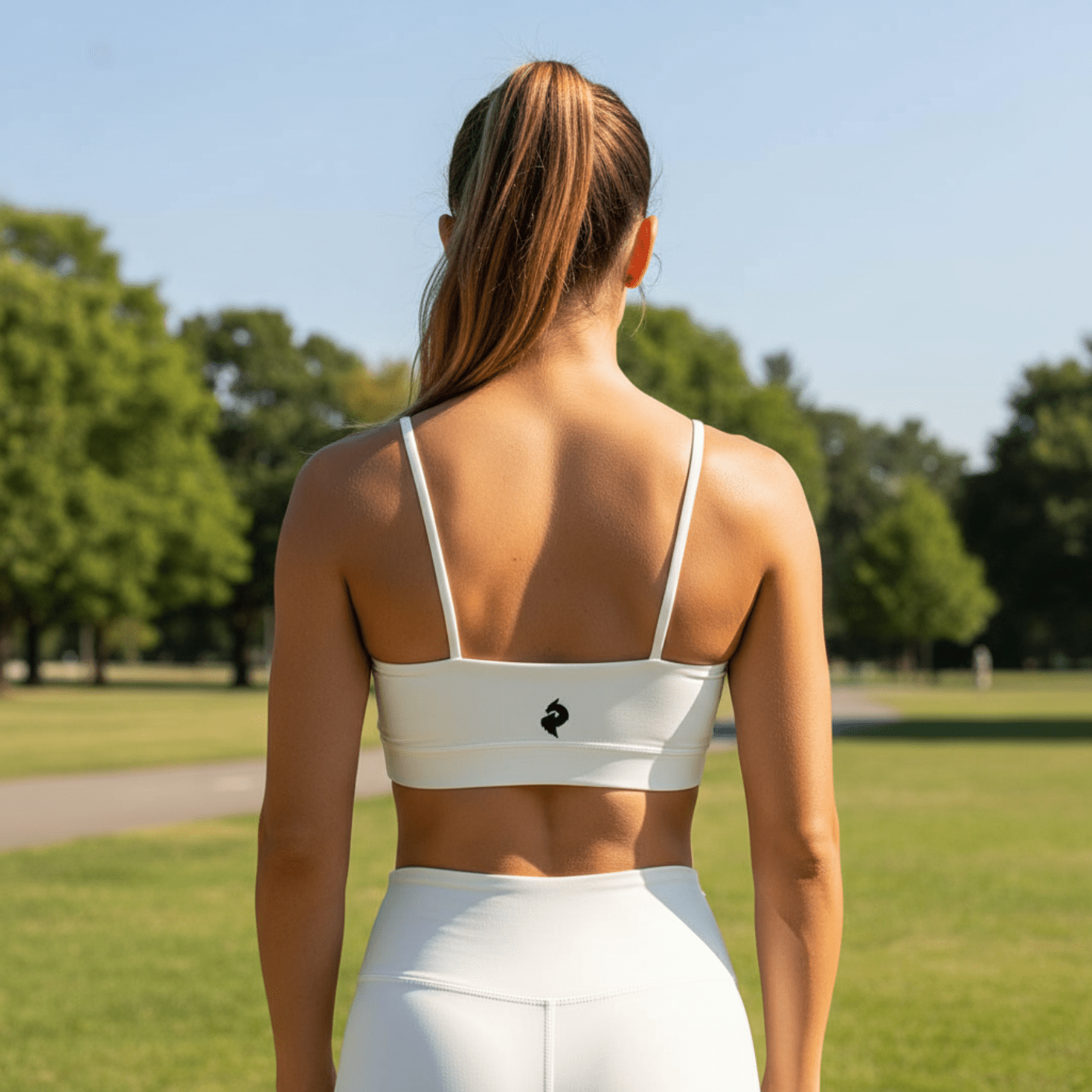 DF White Spaghetti Strap Yoga Sports BraSpaghetti Strap Yoga Sports BraDF White Spaghetti Strap Yoga Sports Bra260330PODAC0217001