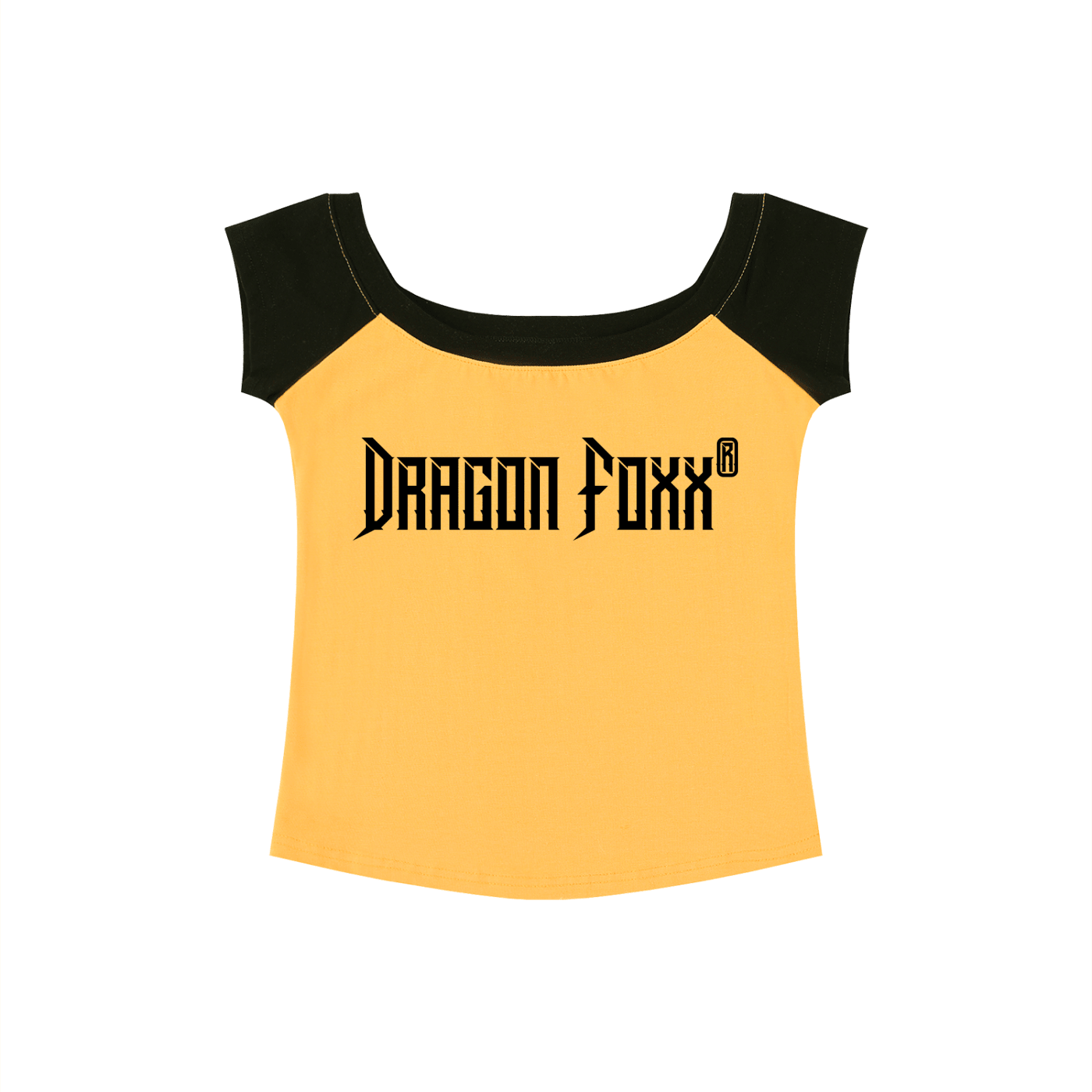 DF Yellow with Black Women's Color Block Raglan Baby T-ShirtColor Block Raglan Baby T-ShirtDF Yellow with Black Women's Color Block Raglan Baby T-Shirt260506PODAA1697001