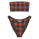 Foxxfire Plaid Eco Bandeau BikiniEco Bandeau Bikini SetsProduct mockup6693166_22671