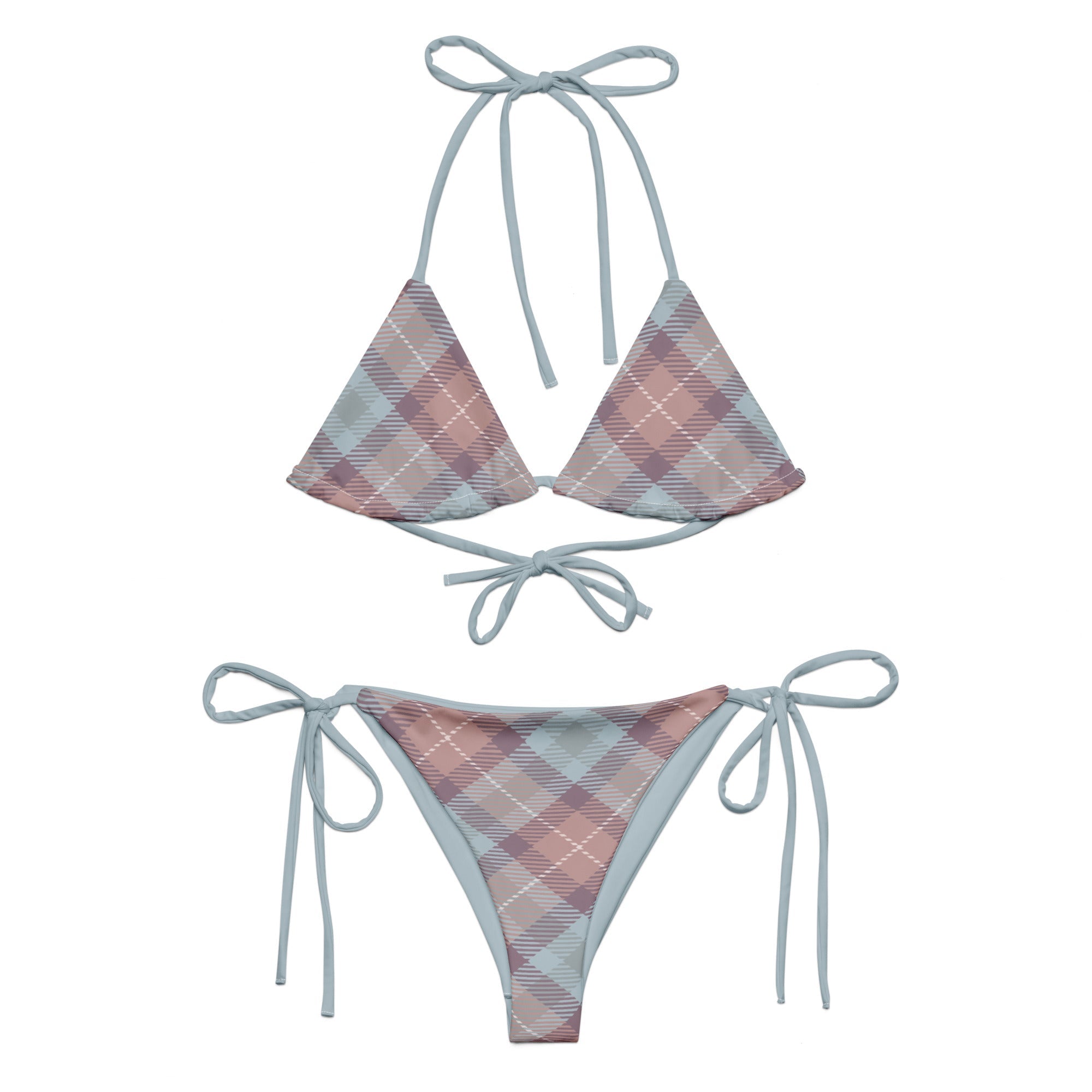 Harborblush Plaid Eco String BikiniEco String Bikini SetProduct mockup9867821_16553