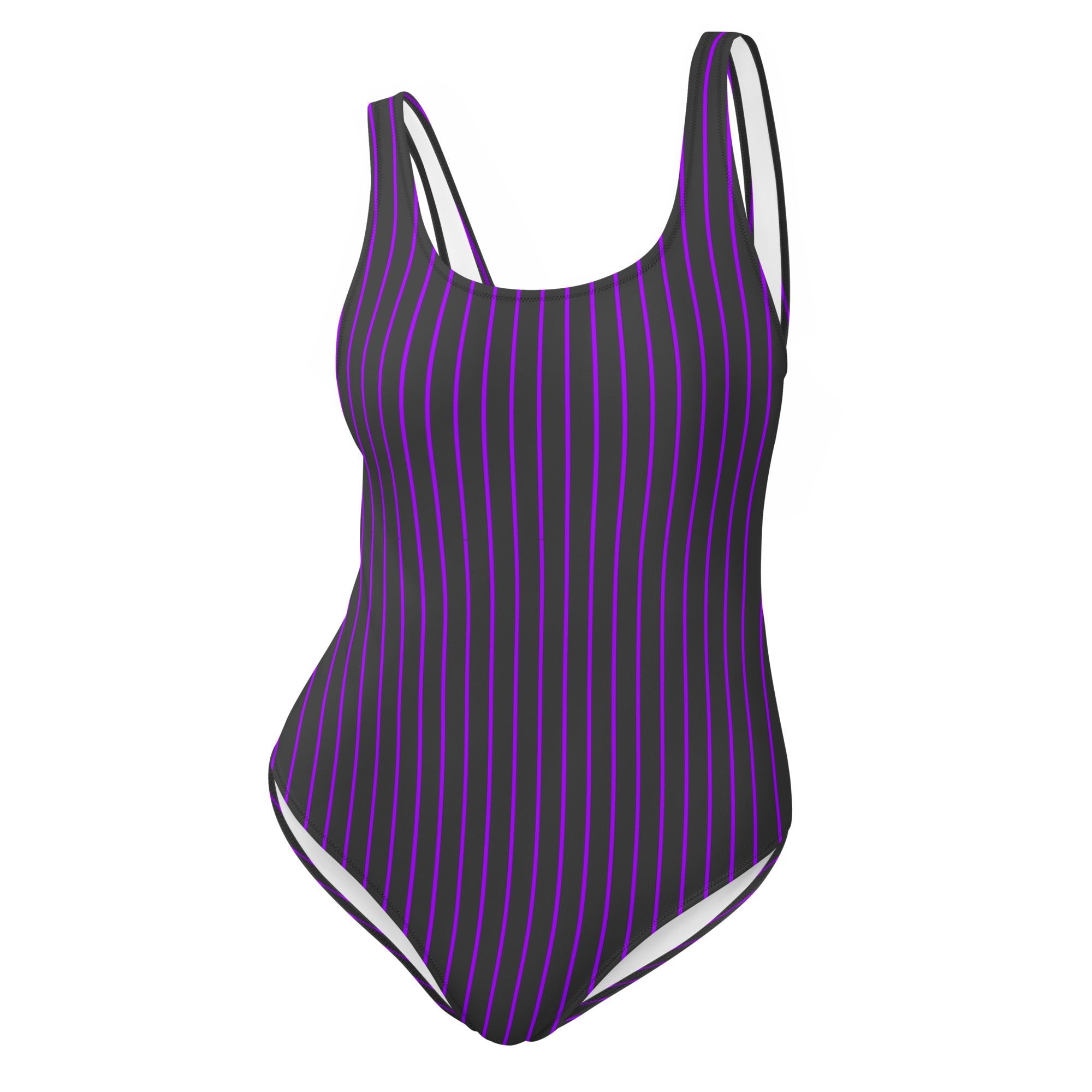 Imperial Violet Pinstripe One - Piece SwimsuitOne - Piece SwimsuitProduct mockup4921418_9014