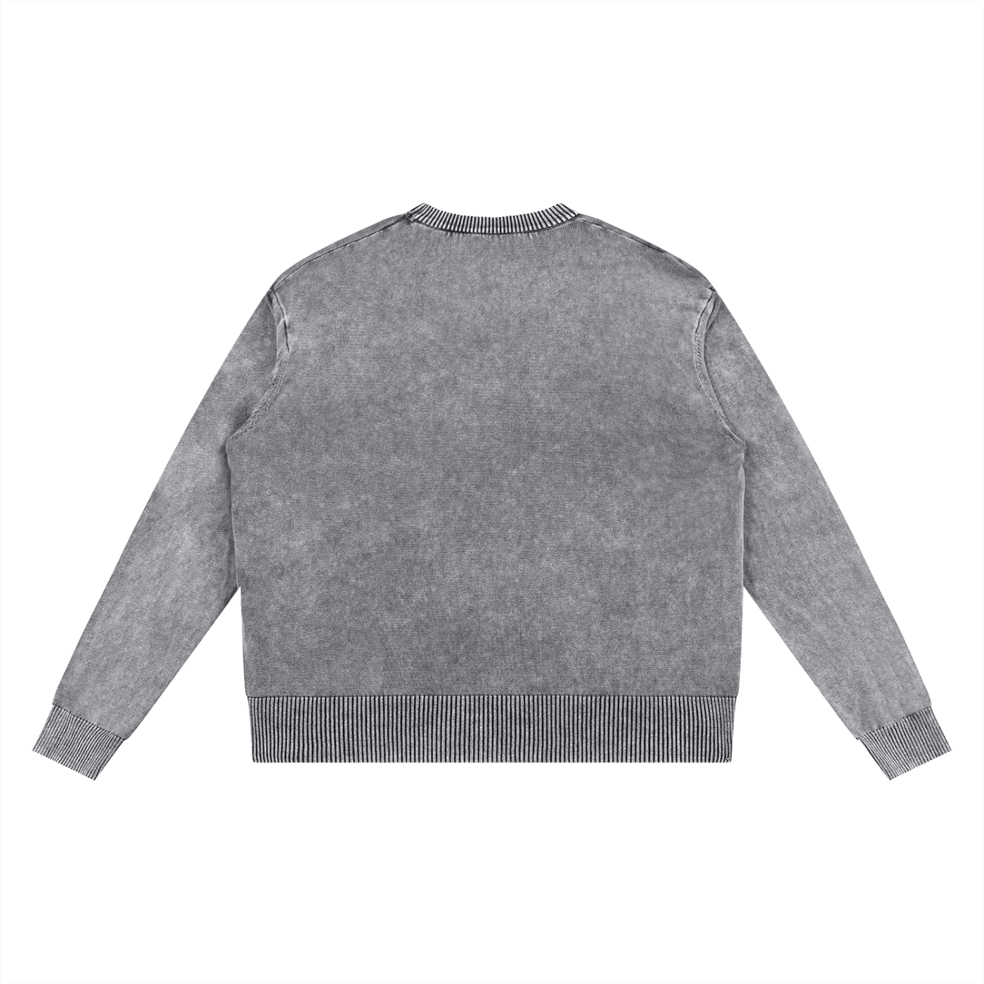 Men's Gray Mineral Wash Oversized SweaterMen's SweatshirtsMen's Gray Mineral Wash Oversized Sweater260111PODFG2581001