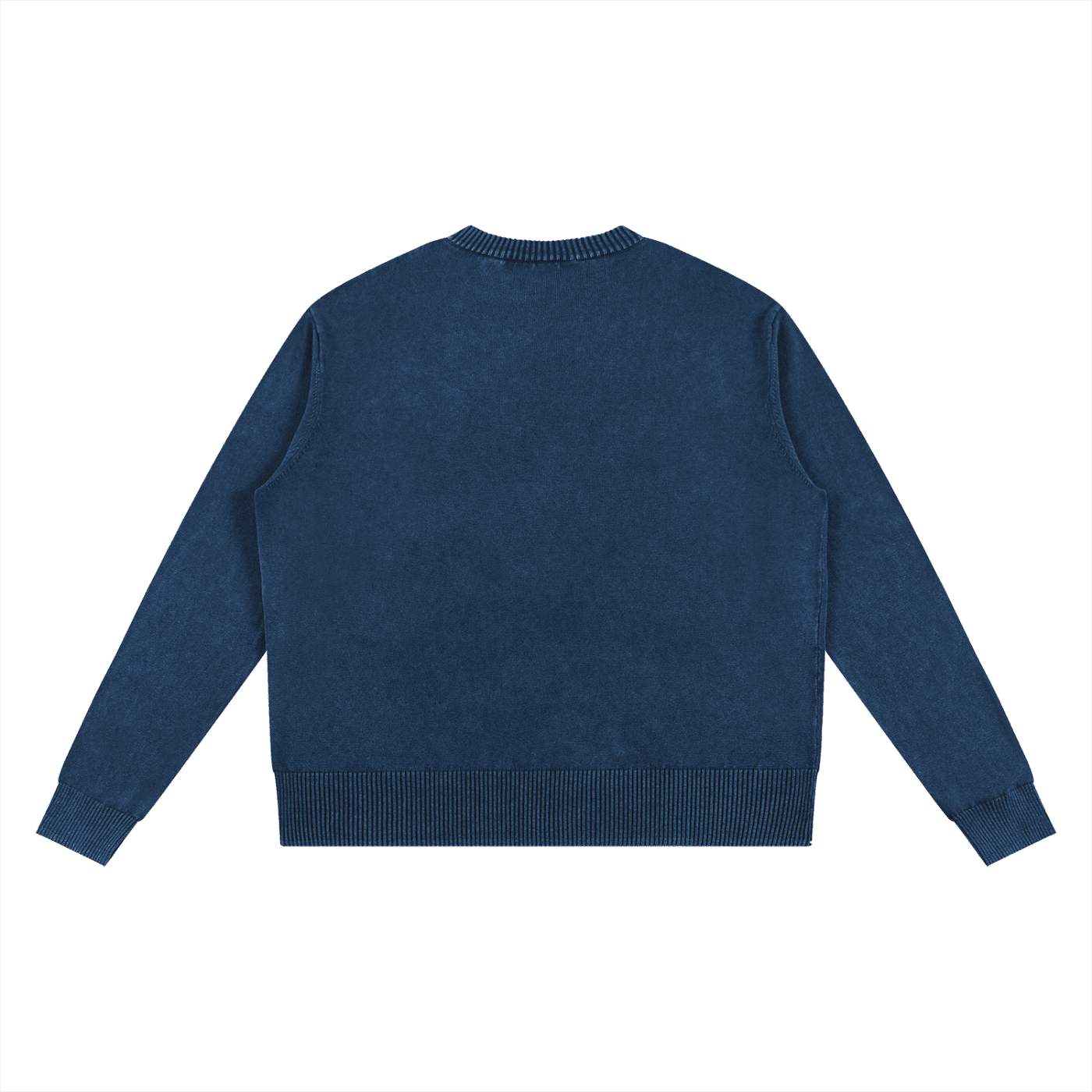 Men's Royal Blue Mineral Wash Oversized SweaterMen's SweatshirtsMen's Royal Blue Mineral Wash Oversized Sweater260111PODFG2598001