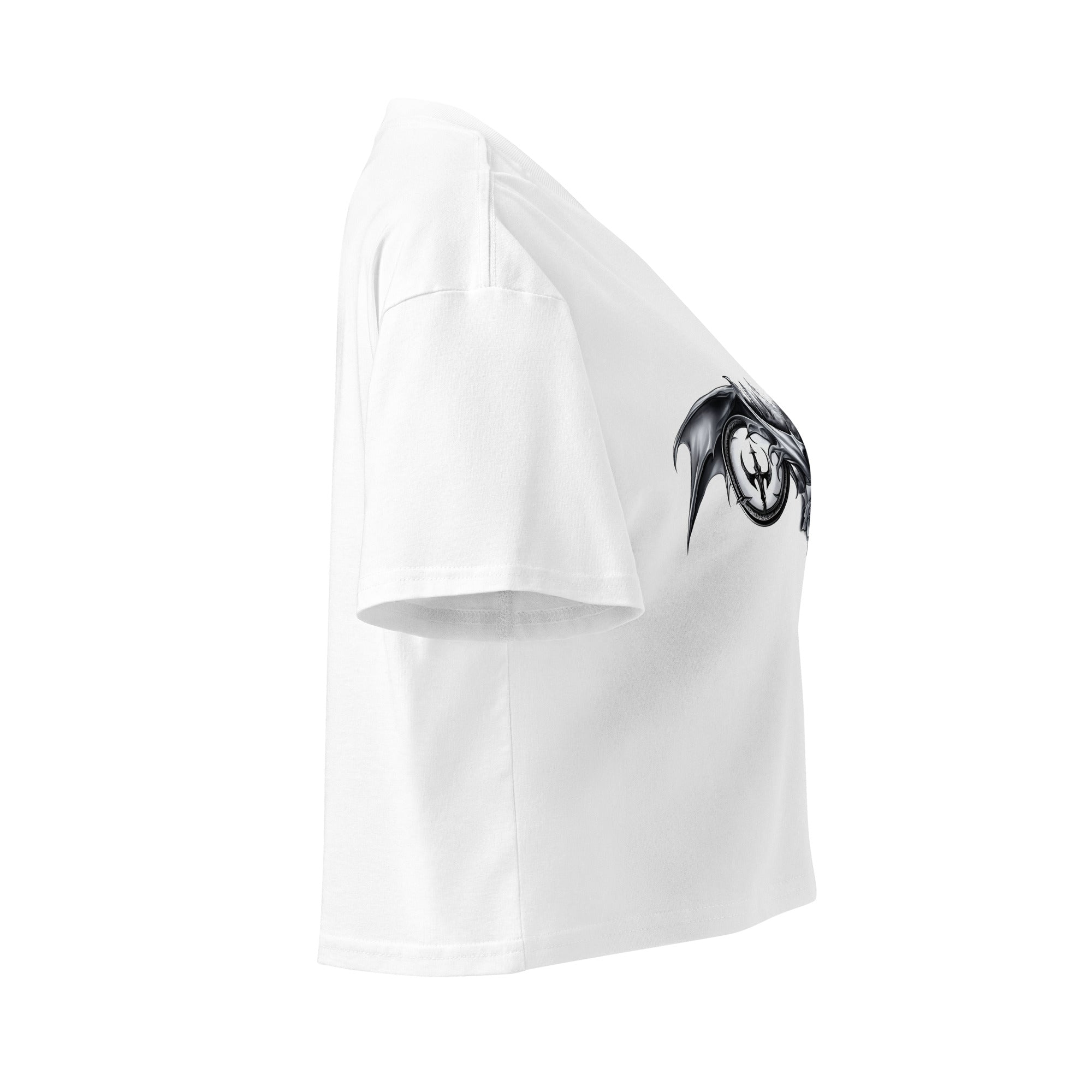 Skullspire Women’s White or Orchid Crop TopCrop Top TeeProduct mockup2214774_16119