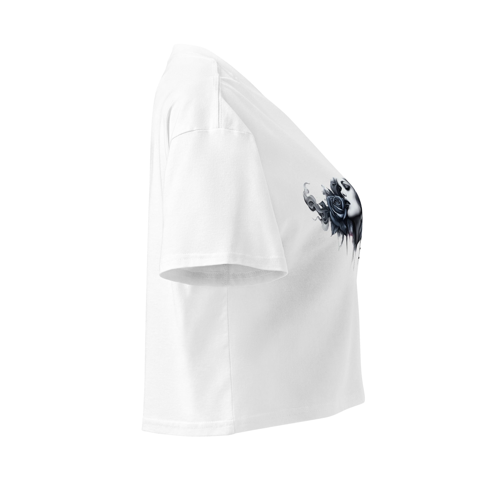 The Arcane Rose Women’s White Crop TopCrop Top TeeProduct mockup1678436_16119