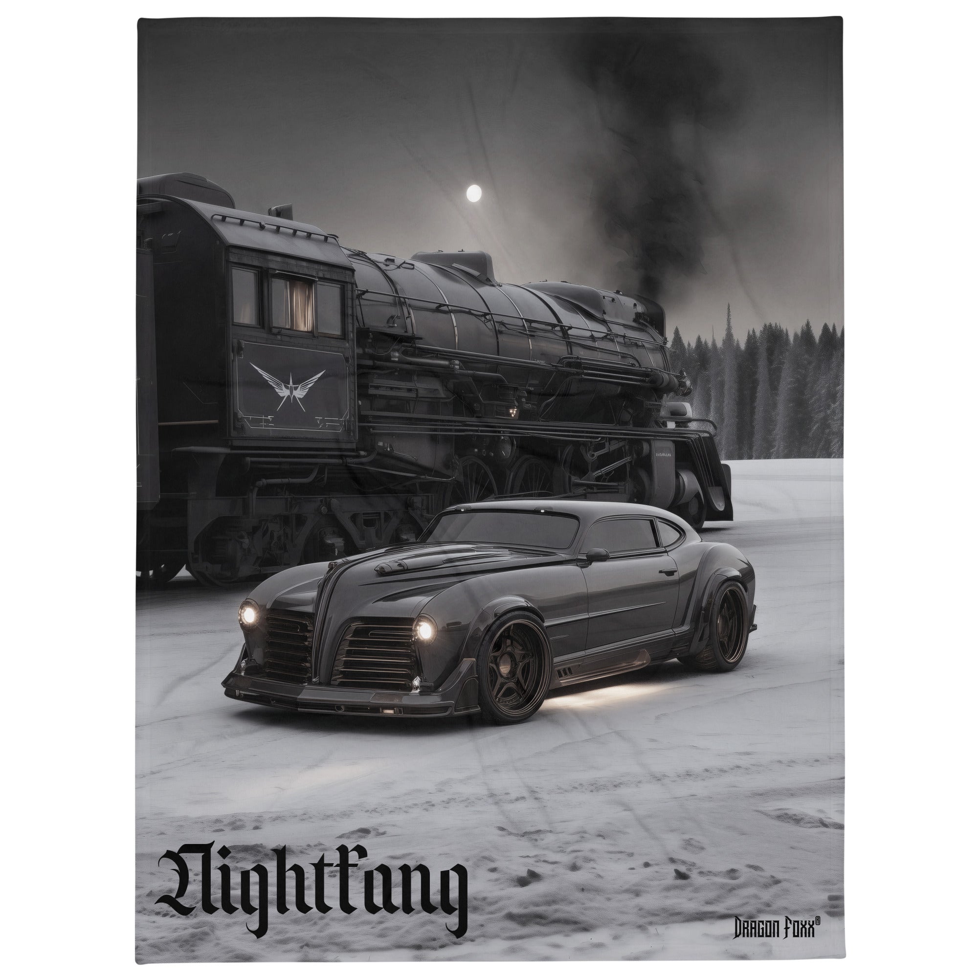 The Nightfang Throw Blanket by DFThrow BlanketProduct mockup9241497_13222