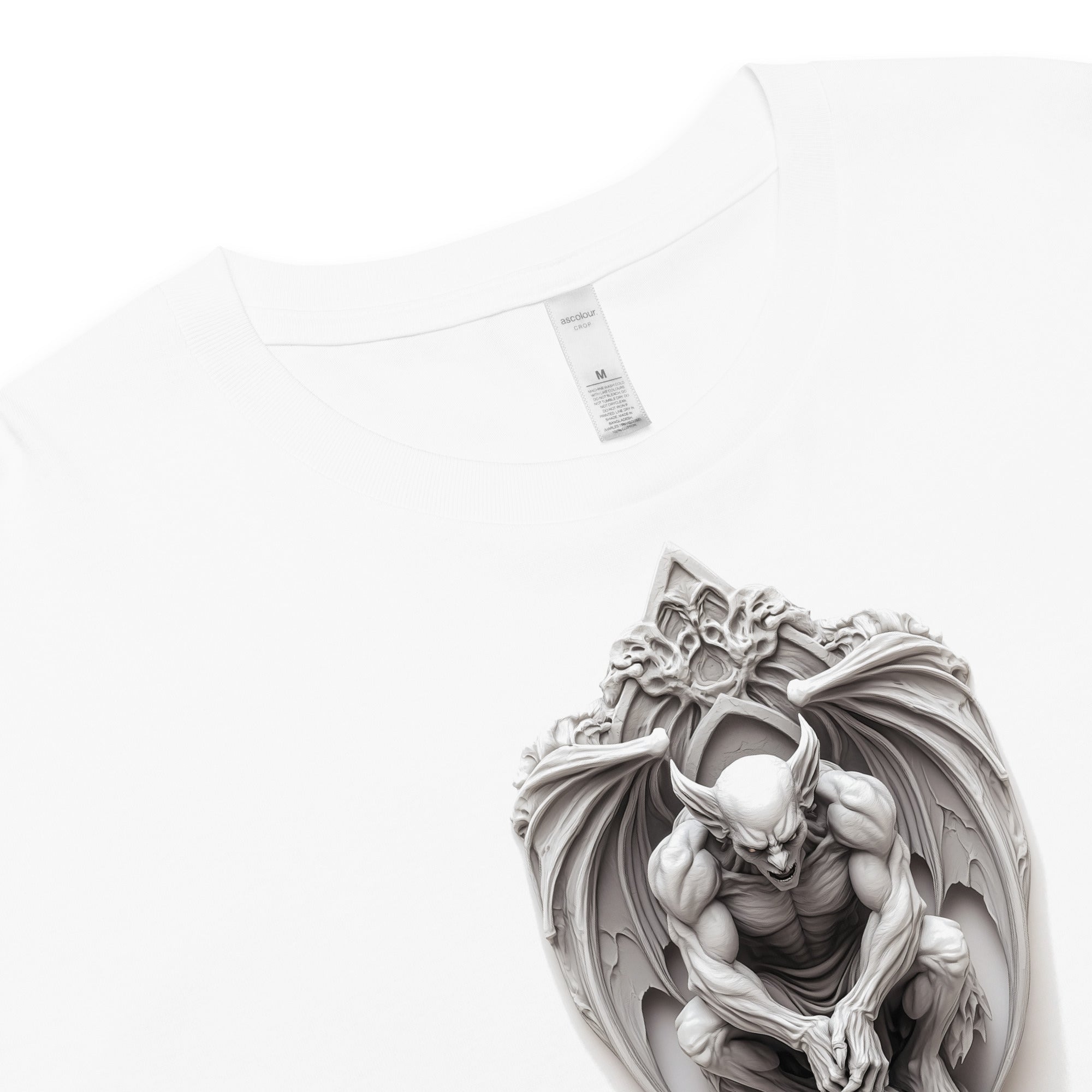 Vaelgrath Ecru or White Crop TopCrop Top TeeProduct mockup5664882_16119