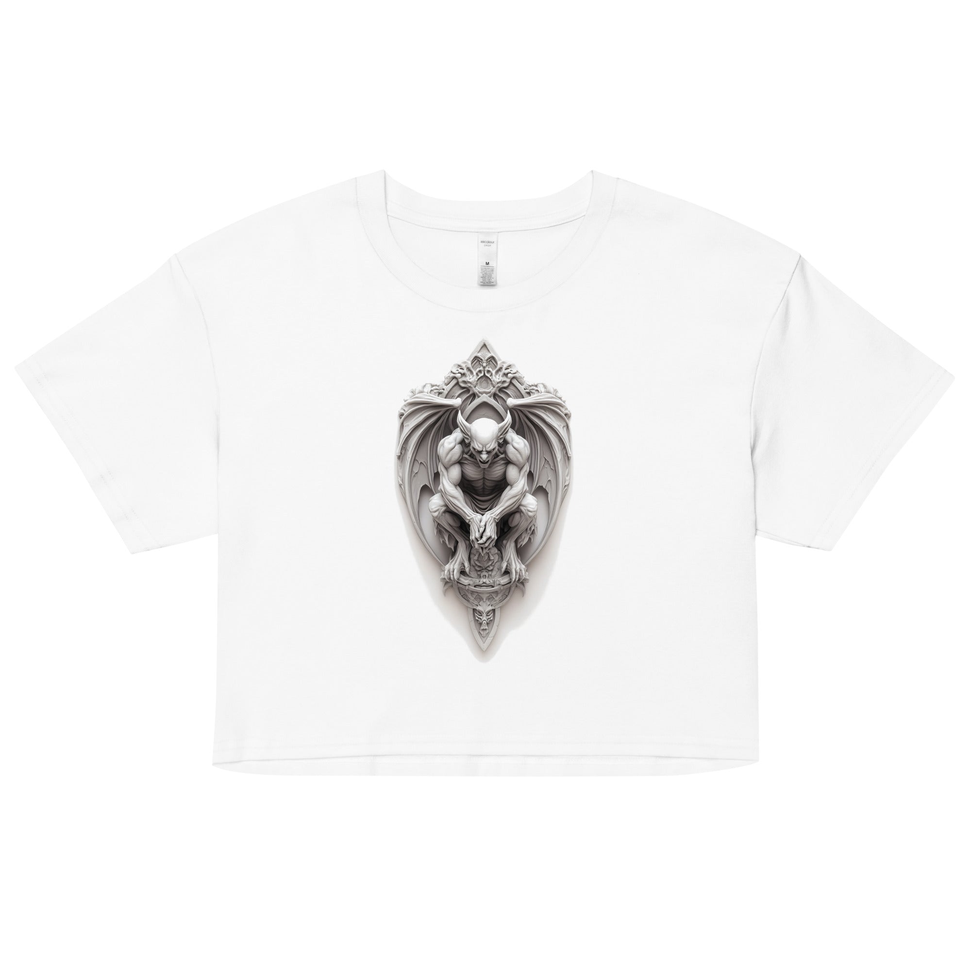 Vaelgrath Ecru or White Crop TopCrop Top TeeProduct mockup5664882_16119