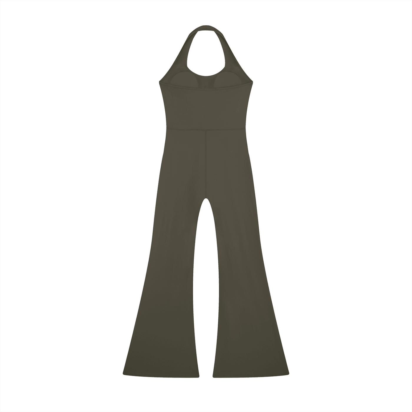 Women’s Army Green Halter Flared JumpsuitHalter Flared JumpsuitWomen’s Army Green Halter Flared Jumpsuit260607PODAG1821001