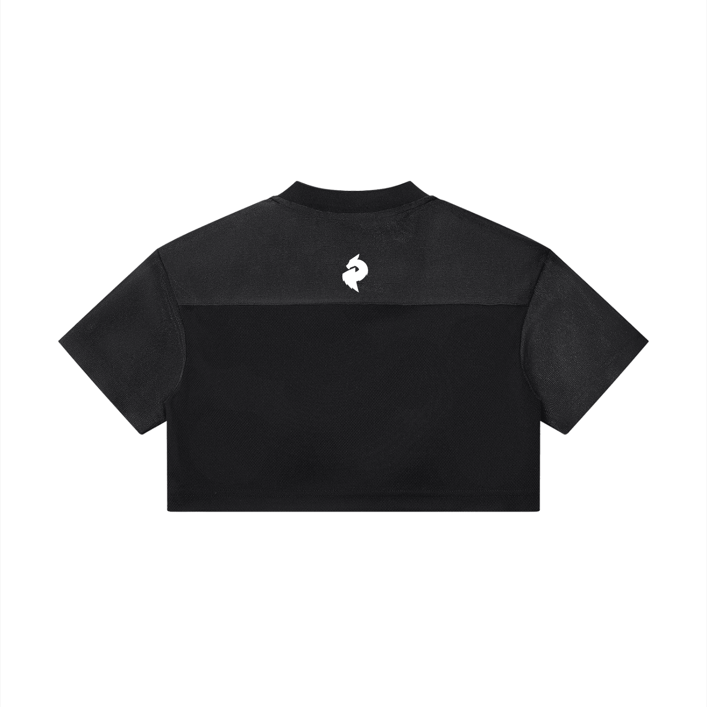 Women’s Black Cropped Paneled V - Neck JerseyCropped Paneled V - Neck JerseyWomen’s Black Cropped Paneled V - Neck Jersey260601PODAA4630001
