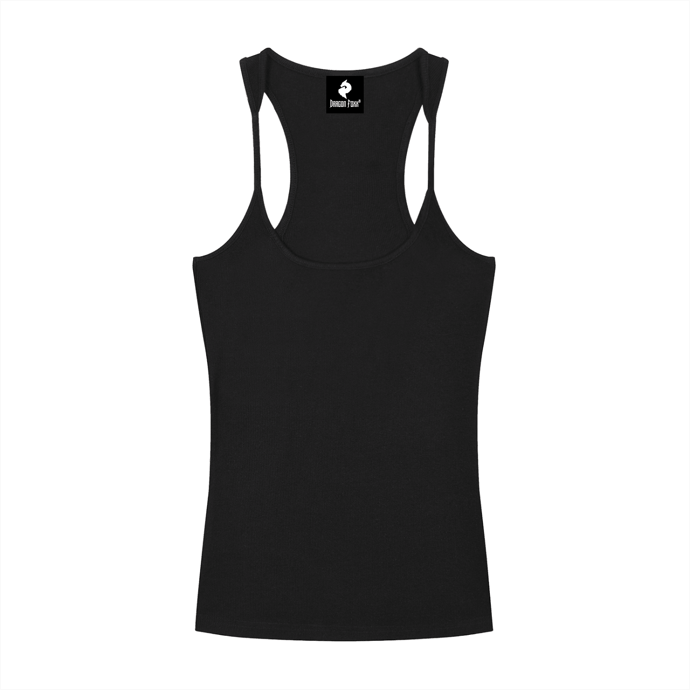 Women's Black Slim Fit Ribbed Racerback Tank TopSlim Fit Ribbed Racerback Tank TopWomen's Black Slim Fit Ribbed Racerback Tank Top260419PODAC3810001