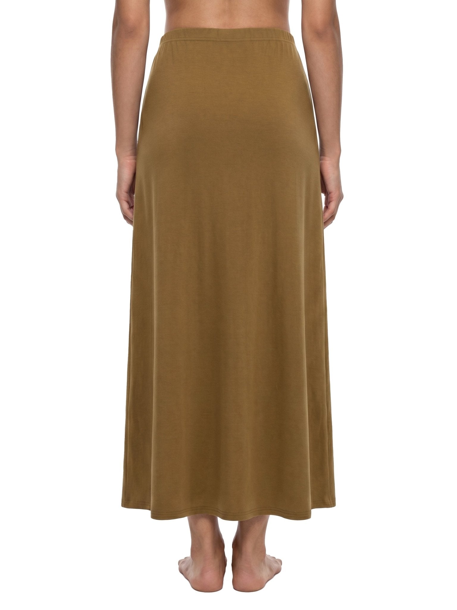 Women's Brown Knit Maxi SkirtKnit Maxi SkirtWomen's Brown Knit Maxi Skirt260505PODBL4270001