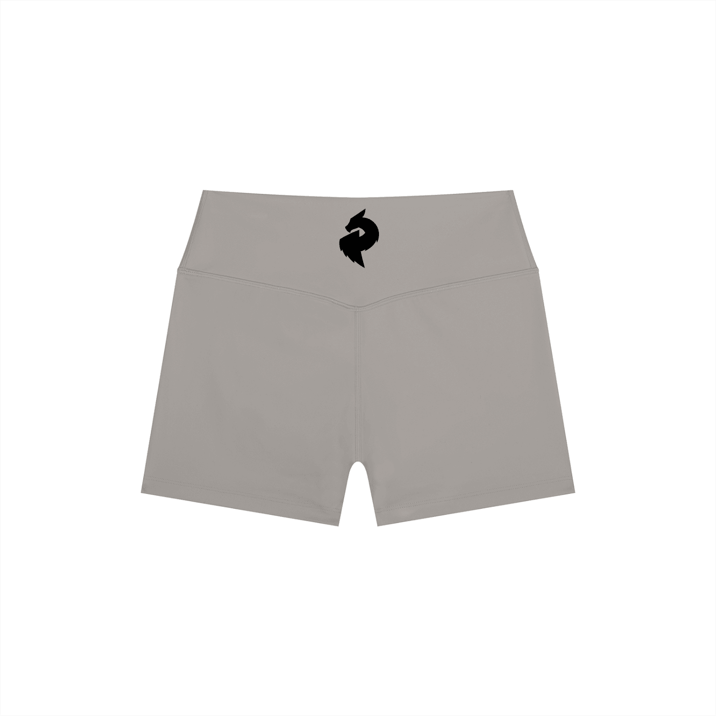 Women’s Gray High Rise Yoga ShortsHigh Rise Yoga ShortsWomen’s Gray High Rise Yoga Shorts260531PODBK2795001