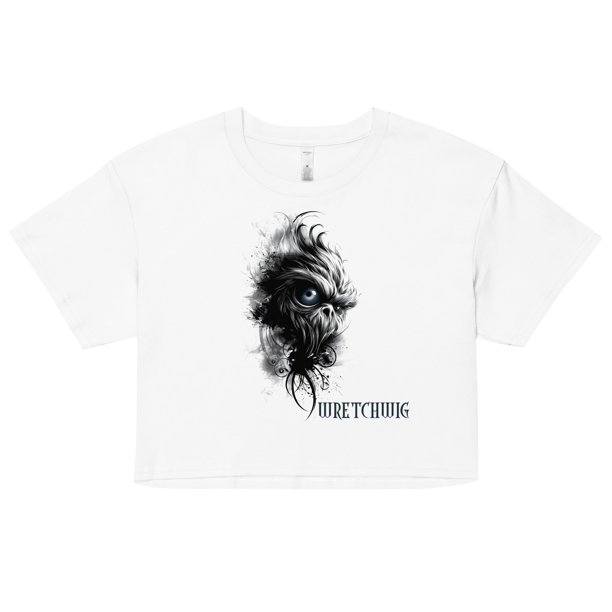 Wretchwig White Crop TopCrop Top TeeProduct mockup2768324_16119