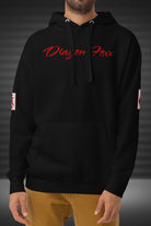 Crimson Drake - Dragon Foxx™ Men's Black HoodieMen's Hoodie1098017_10779
