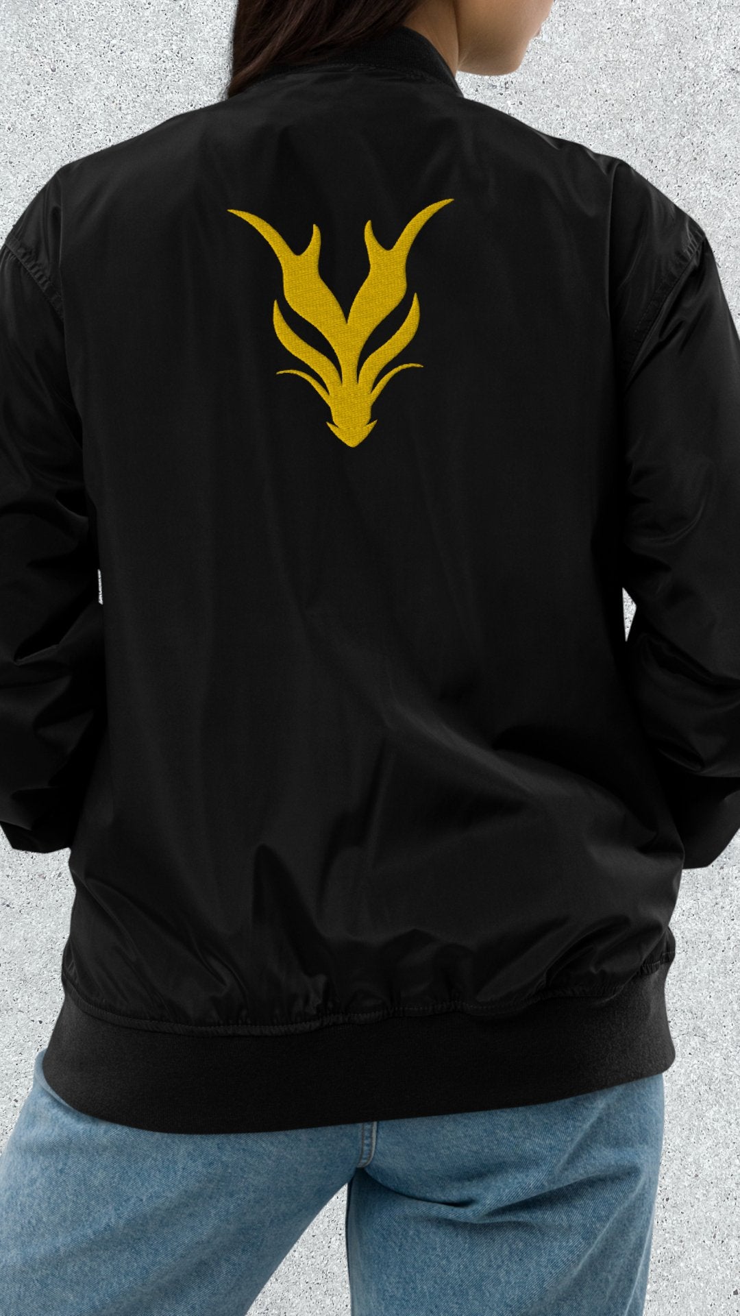 Dragon Foxx™ Black Premium Recycled Bomber JacketPremium Recycled Bomber Jacket5505518_13544