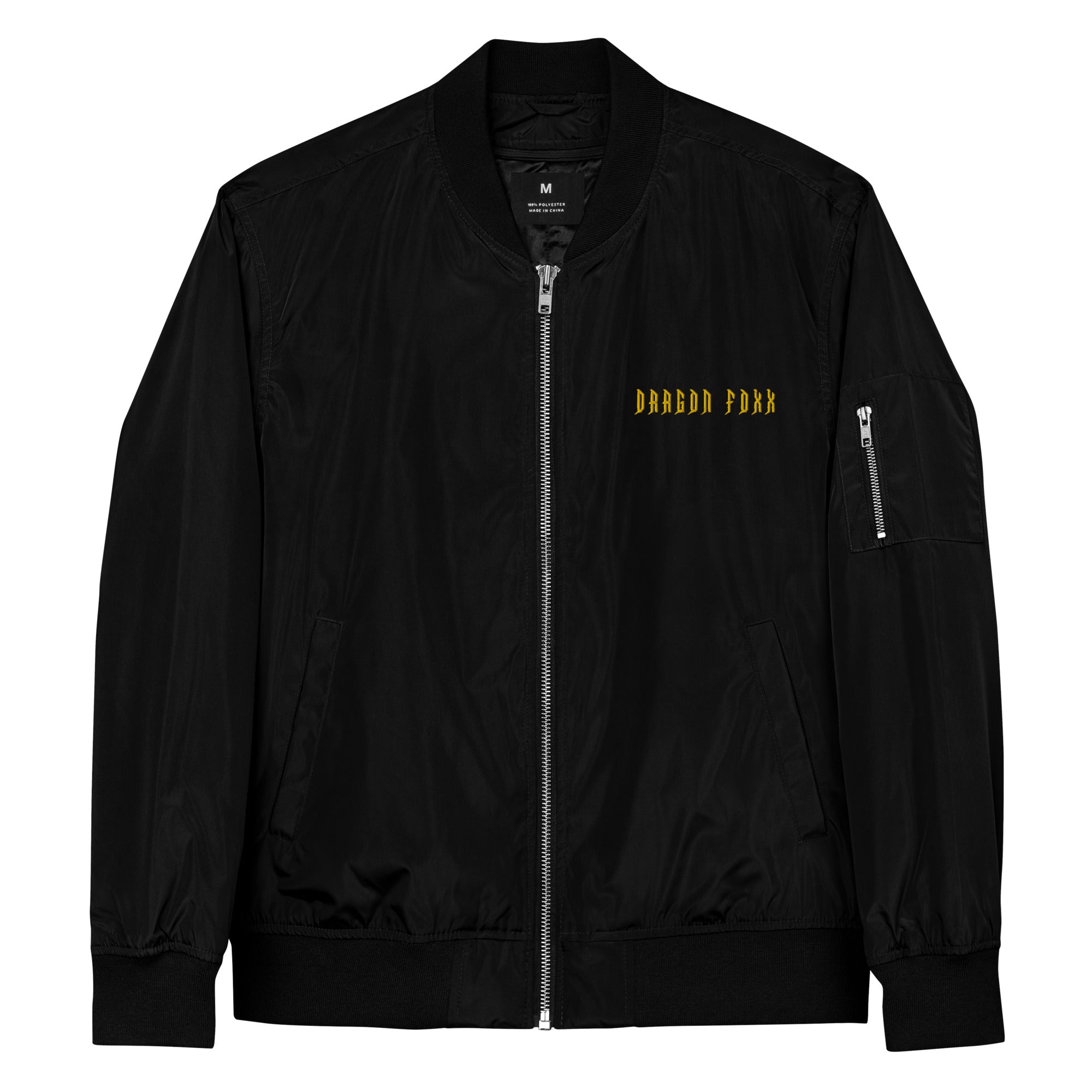 Dragon Foxx™ Black Premium Recycled Bomber JacketPremium Recycled Bomber Jacket5505518_13544