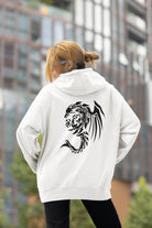 Dragon Foxx™ Tribal Dragon White Pullover HoodieDragon Foxx™ HoodieAPQ - 4405495S5A1