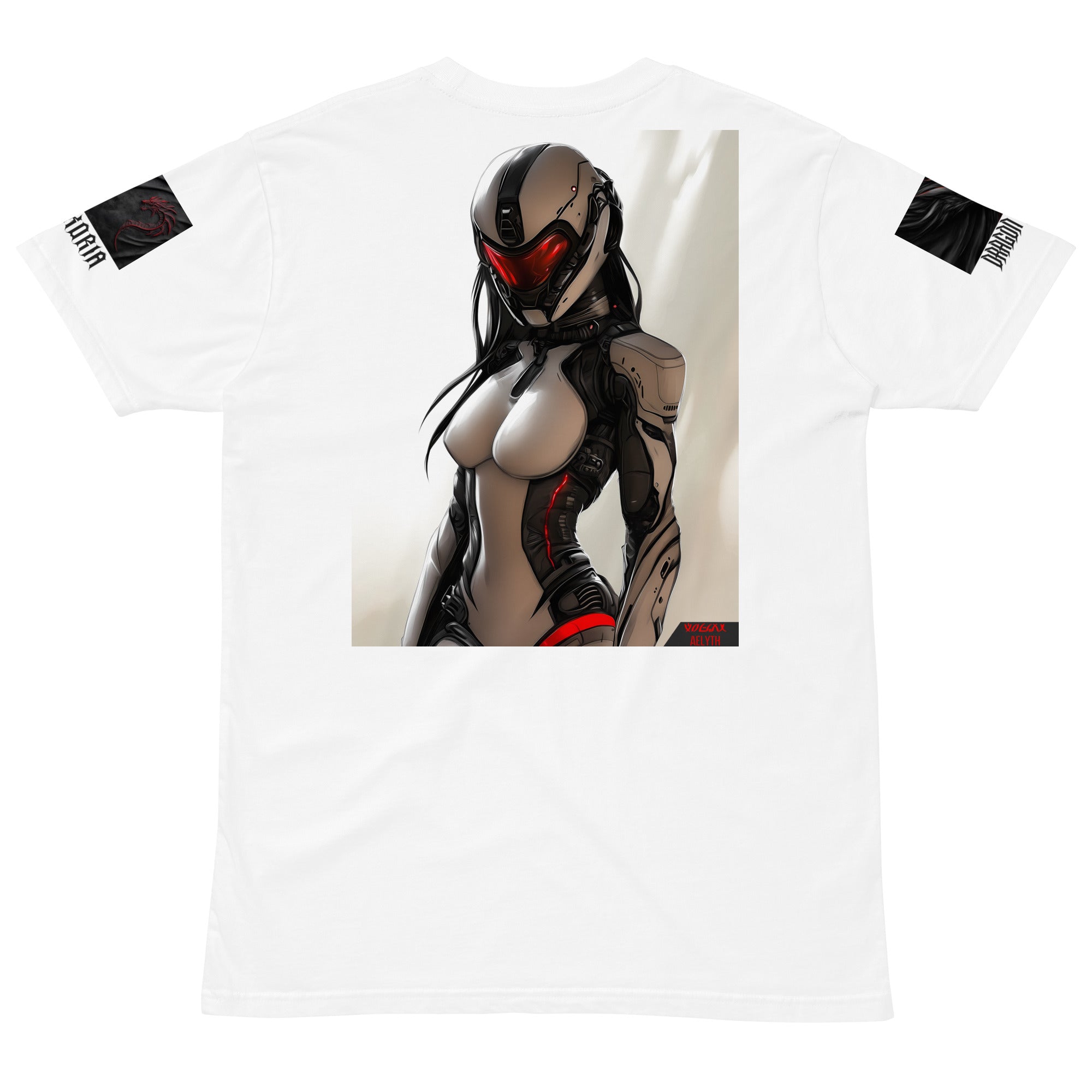 Aelyth of Drakoria White Unisex Premium T-shirtUnisex Premium T-shirtProduct mockup9695110_18793