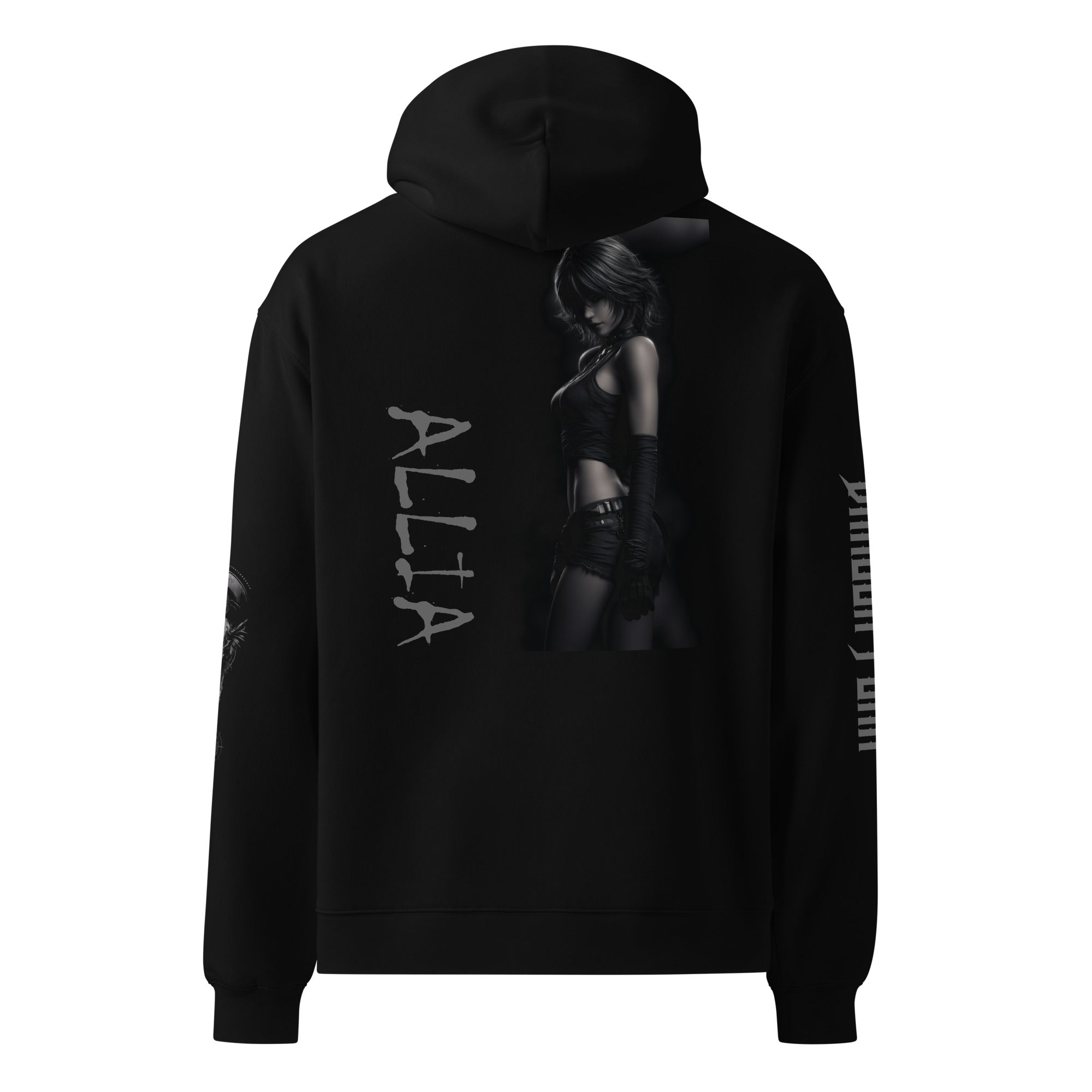 ALLIA Black Unisex Oversized HoodieOversized HoodieProduct mockup3515403_19193