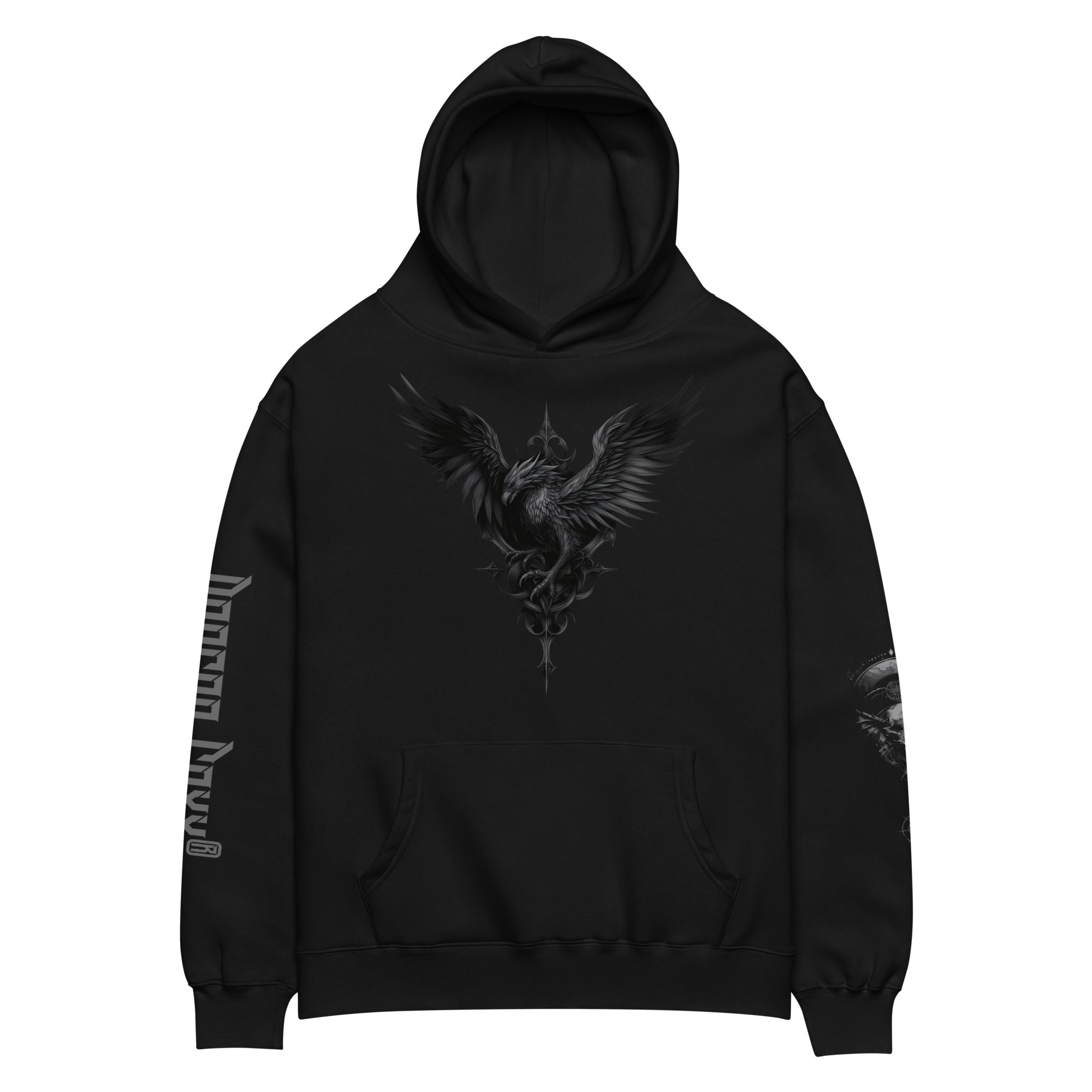 ALLIA Black Unisex Oversized HoodieOversized HoodieProduct mockup3515403_19193