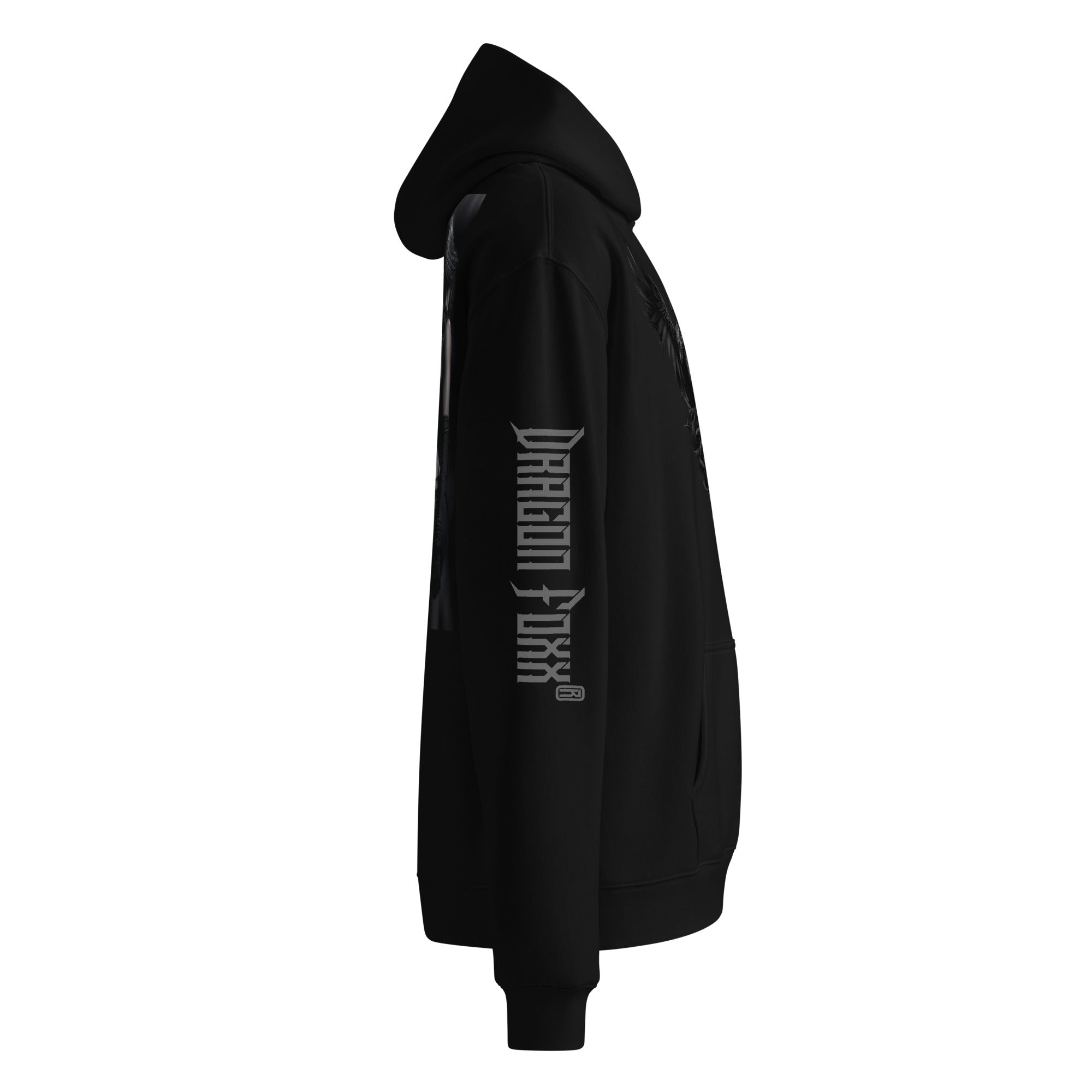 ALLIA Black Unisex Oversized HoodieOversized HoodieProduct mockup3515403_19193