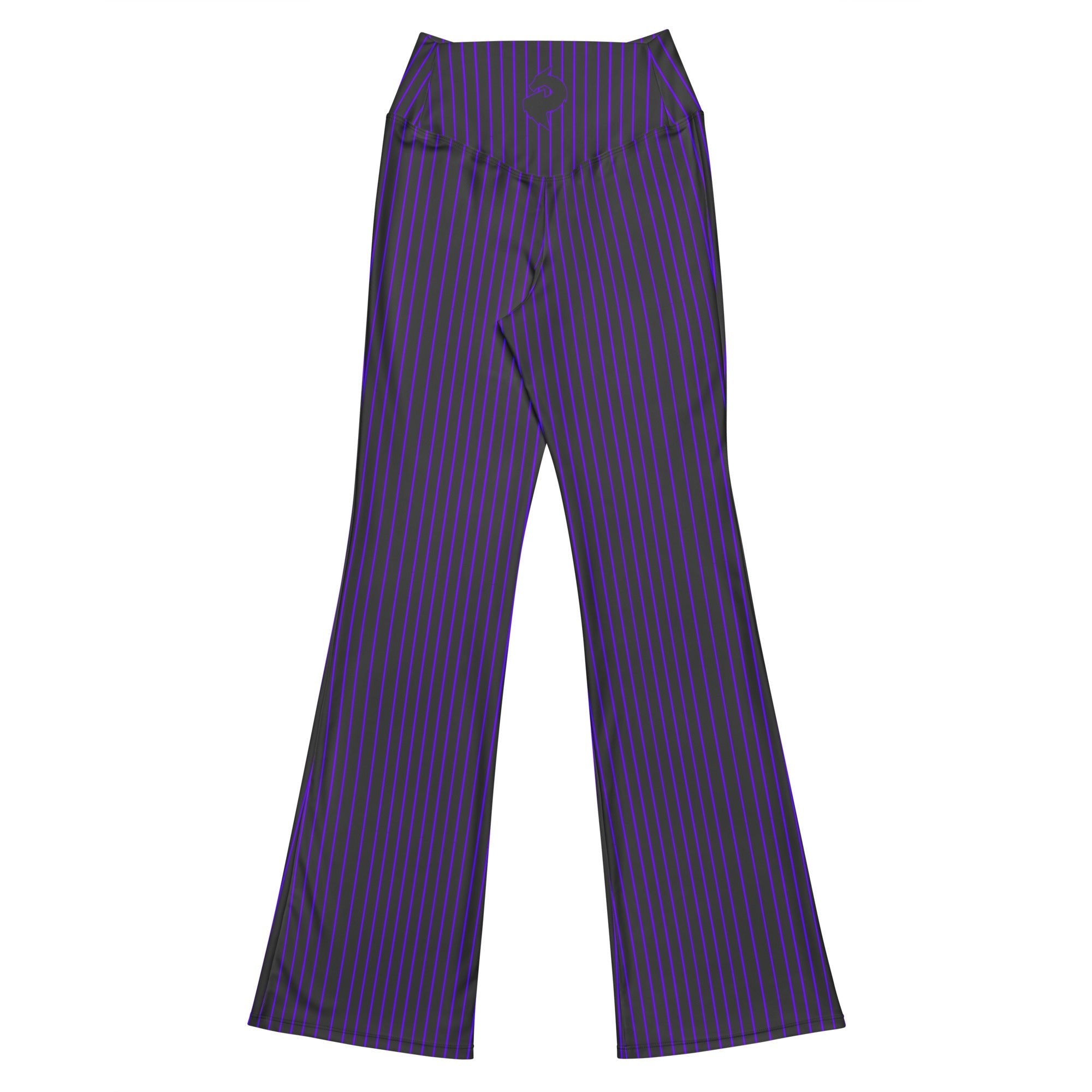 Amethyst Noire Pinstripe Flare LeggingsFlare LeggingsProduct mockup9666416_19331