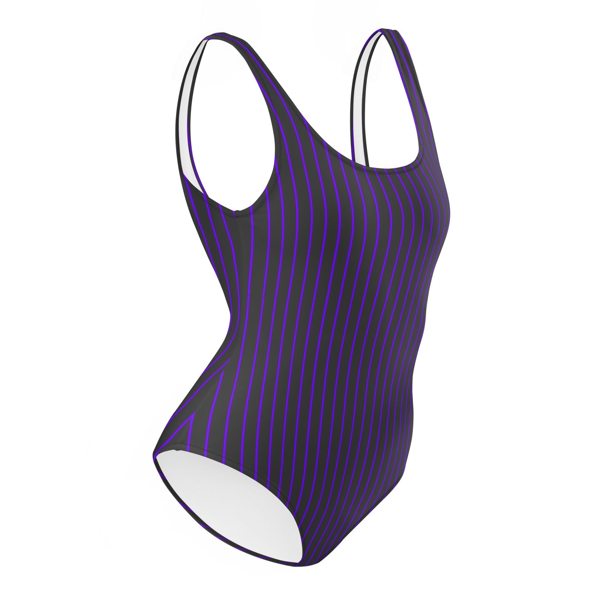 Amethyst Noire Pinstripe One - Piece SwimsuitOne - Piece SwimsuitProduct mockup6467986_9014