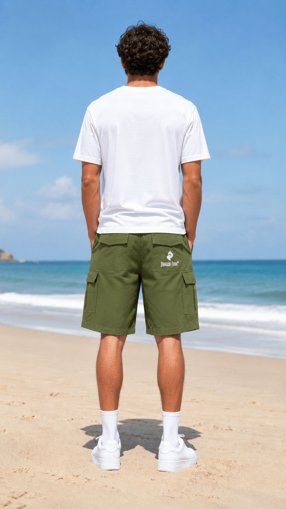 Army Green Woven Cargo ShortsWoven Cargo ShortsArmy Green Woven Cargo Shorts260508PODPX1189001