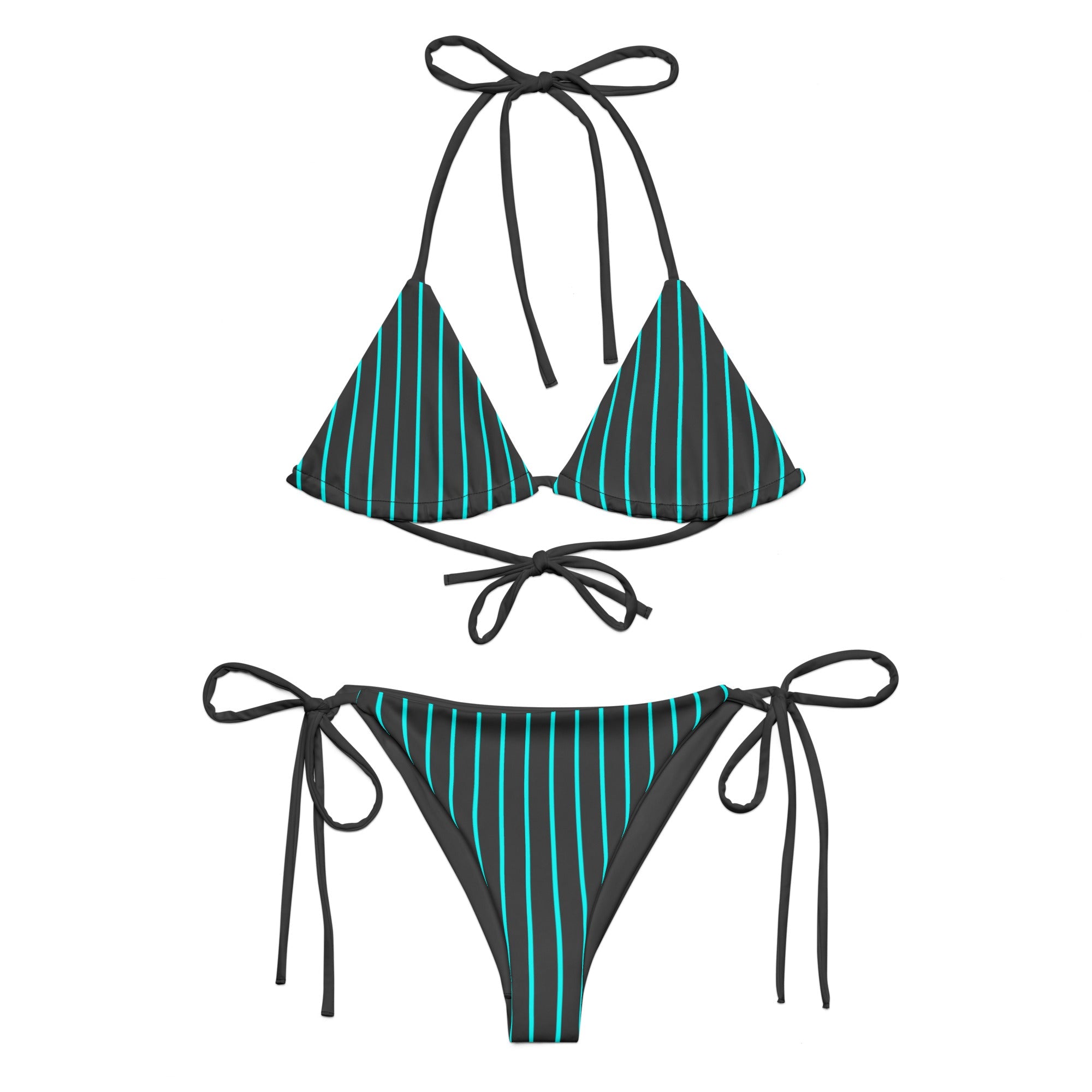 Azure Noire Pinstripe Eco String BikiniEco String BikiniProduct mockup9525117_16553