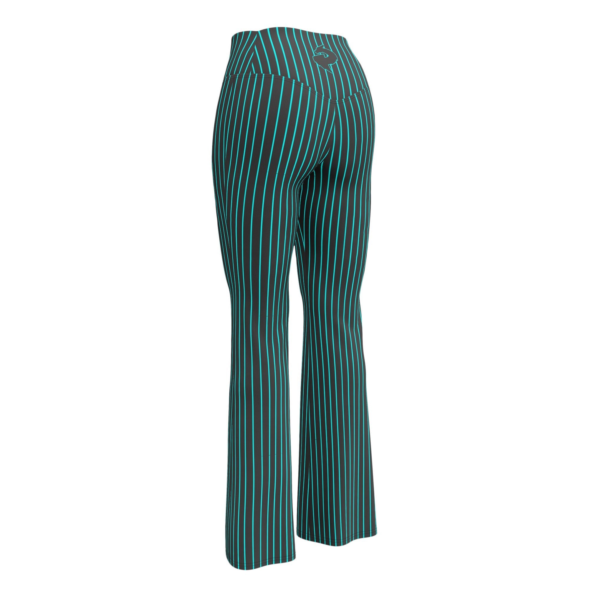 Azure Noire Pinstripe Flare LeggingsFlare LeggingsProduct mockup1550236_19331