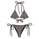 Black and White Plaid Eco String BikiniEco - String Bikini SetProduct mockup3290692_16553