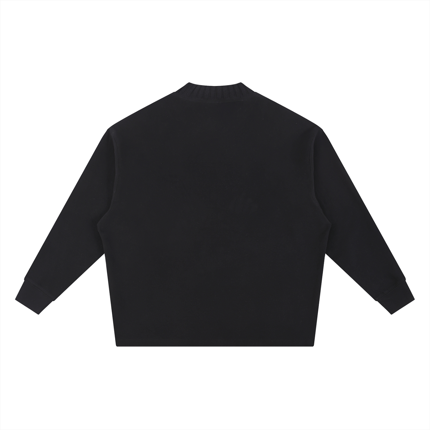 Black Knitted Round Neck Oversize SweatshirtKnitted Round Neck Oversize SweatshirtBlack Knitted Round Neck Oversize Sweatshirt251012PODRA1060001