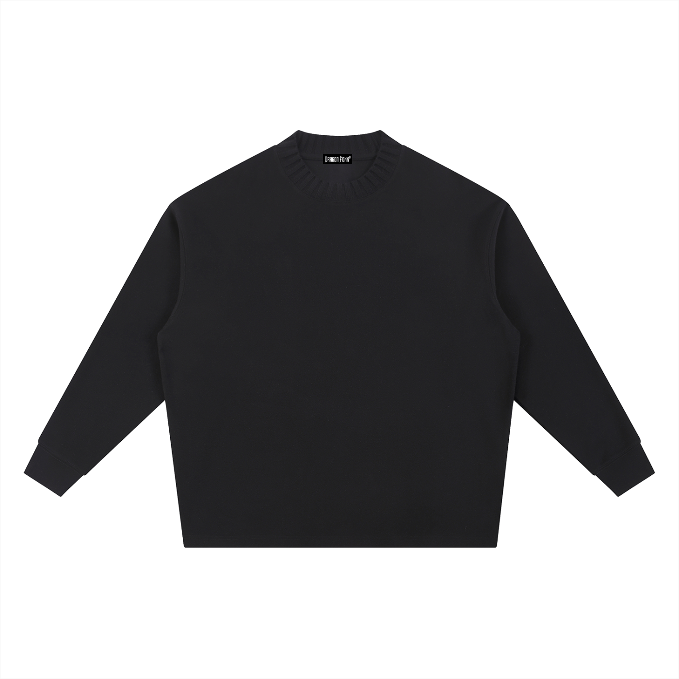 Black Knitted Round Neck Oversize SweatshirtKnitted Round Neck Oversize SweatshirtBlack Knitted Round Neck Oversize Sweatshirt251012PODRA1060001